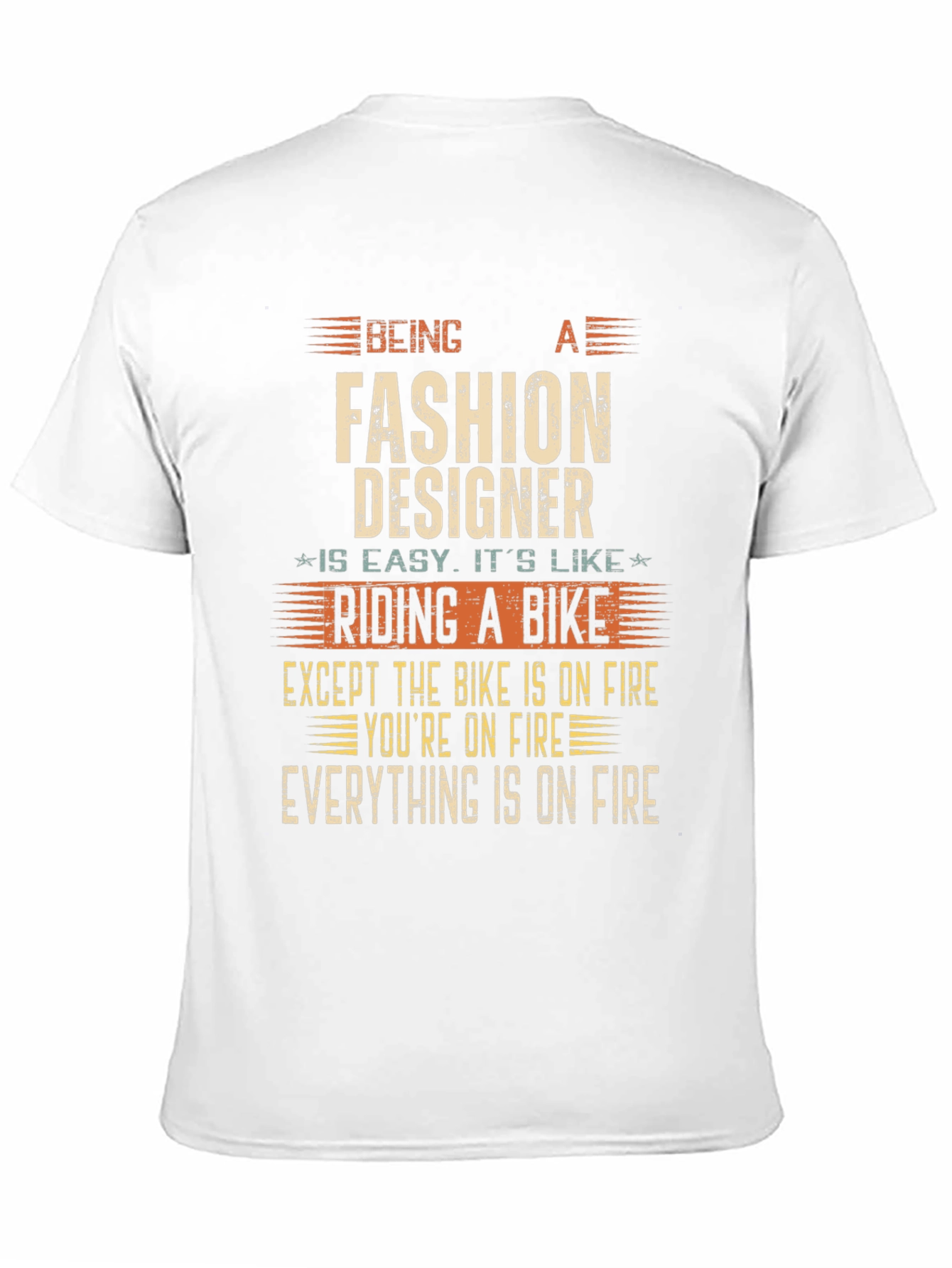 Fashion Designer On Fire Funny T-Shirt
