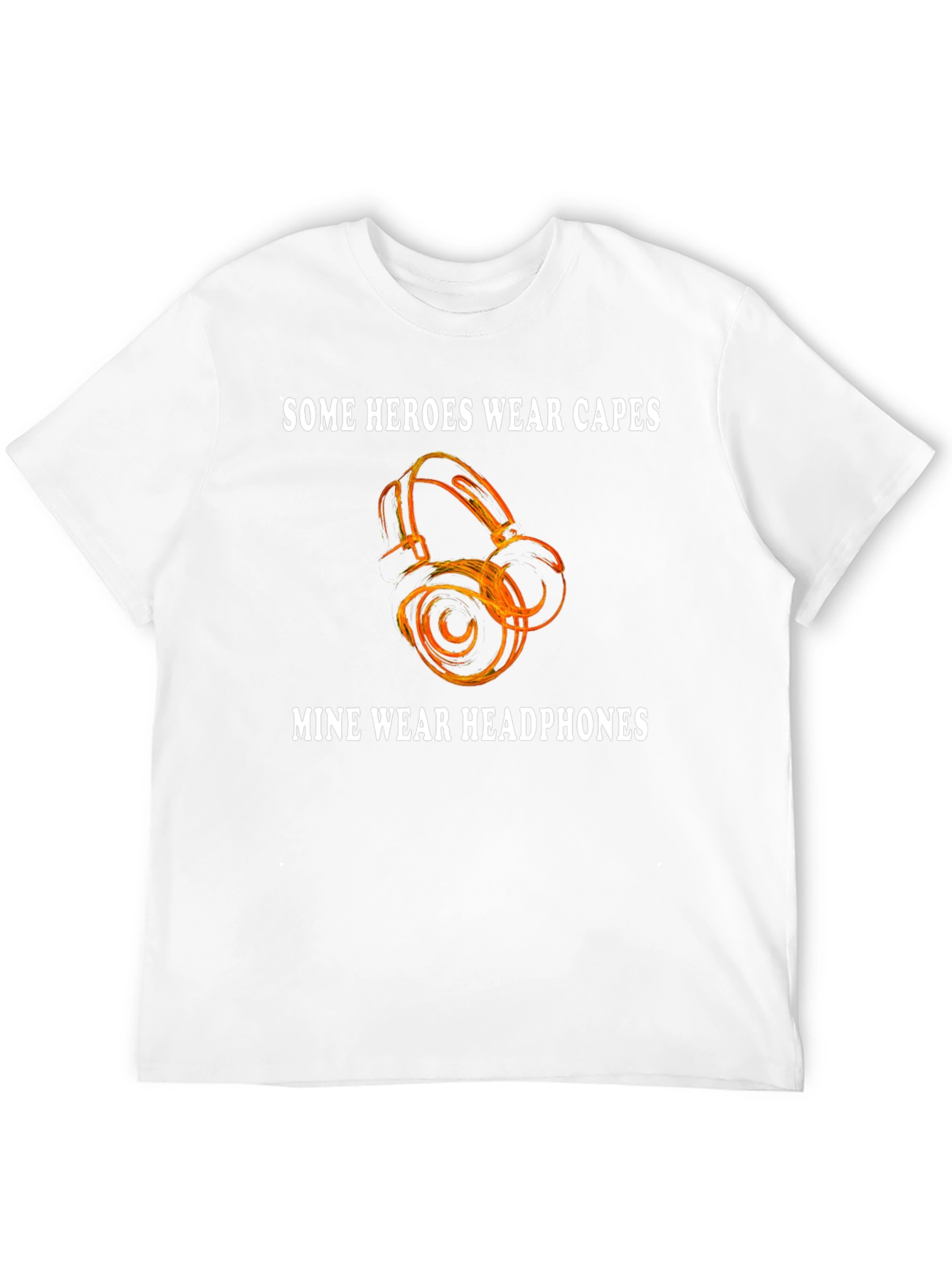 Hero Headphones Graphic Tee - Music Lovers Gift