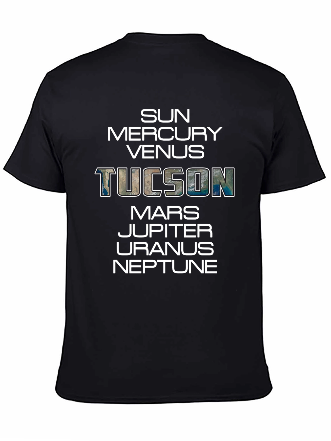 Planets of Tucson T-Shirt - Unique Space Design