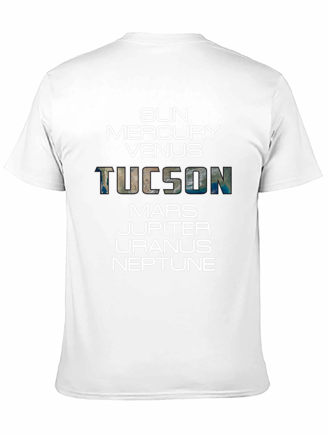 Planets of Tucson T-Shirt - Unique Space Design