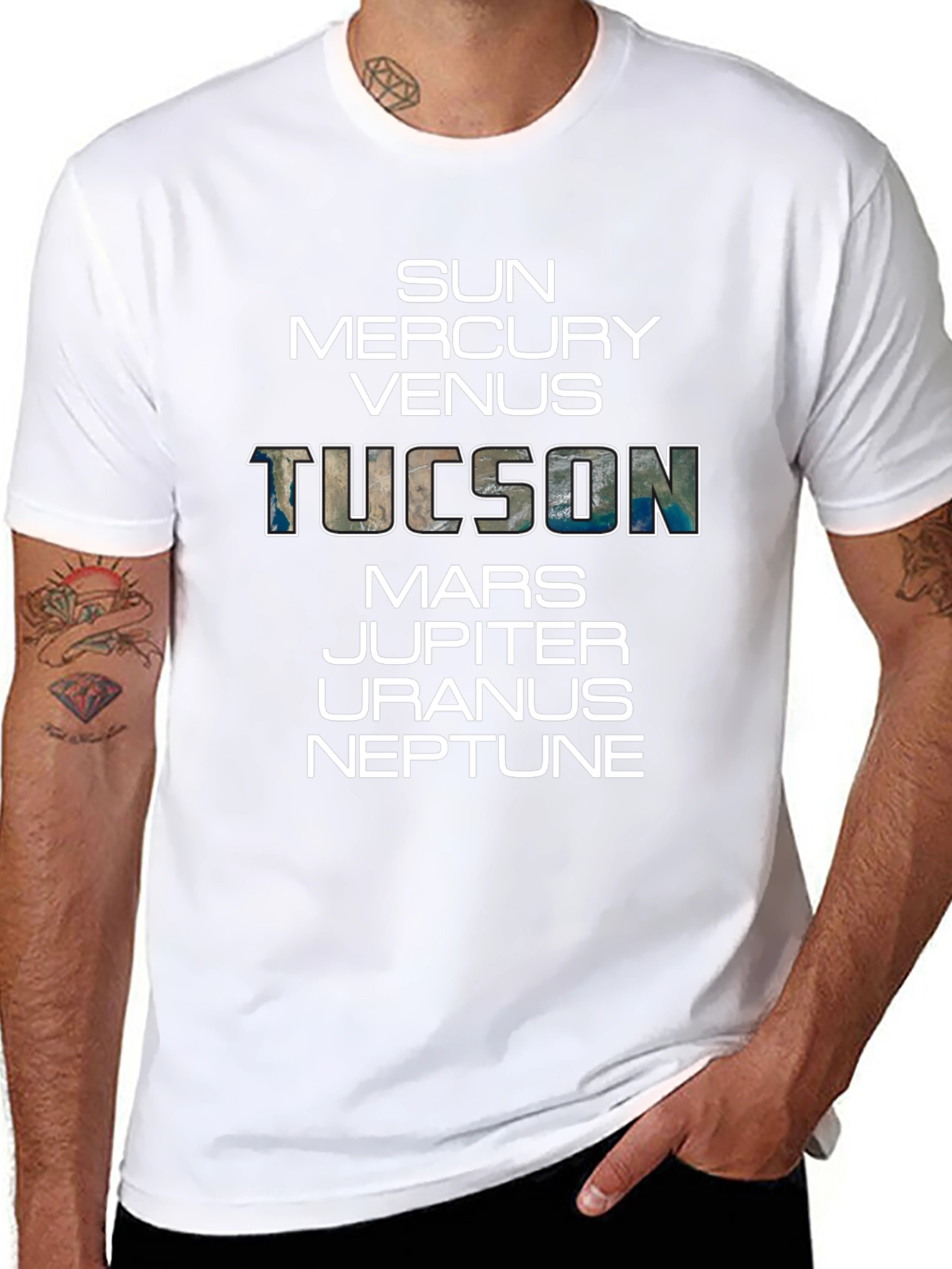 Planets of Tucson T-Shirt - Unique Space Design