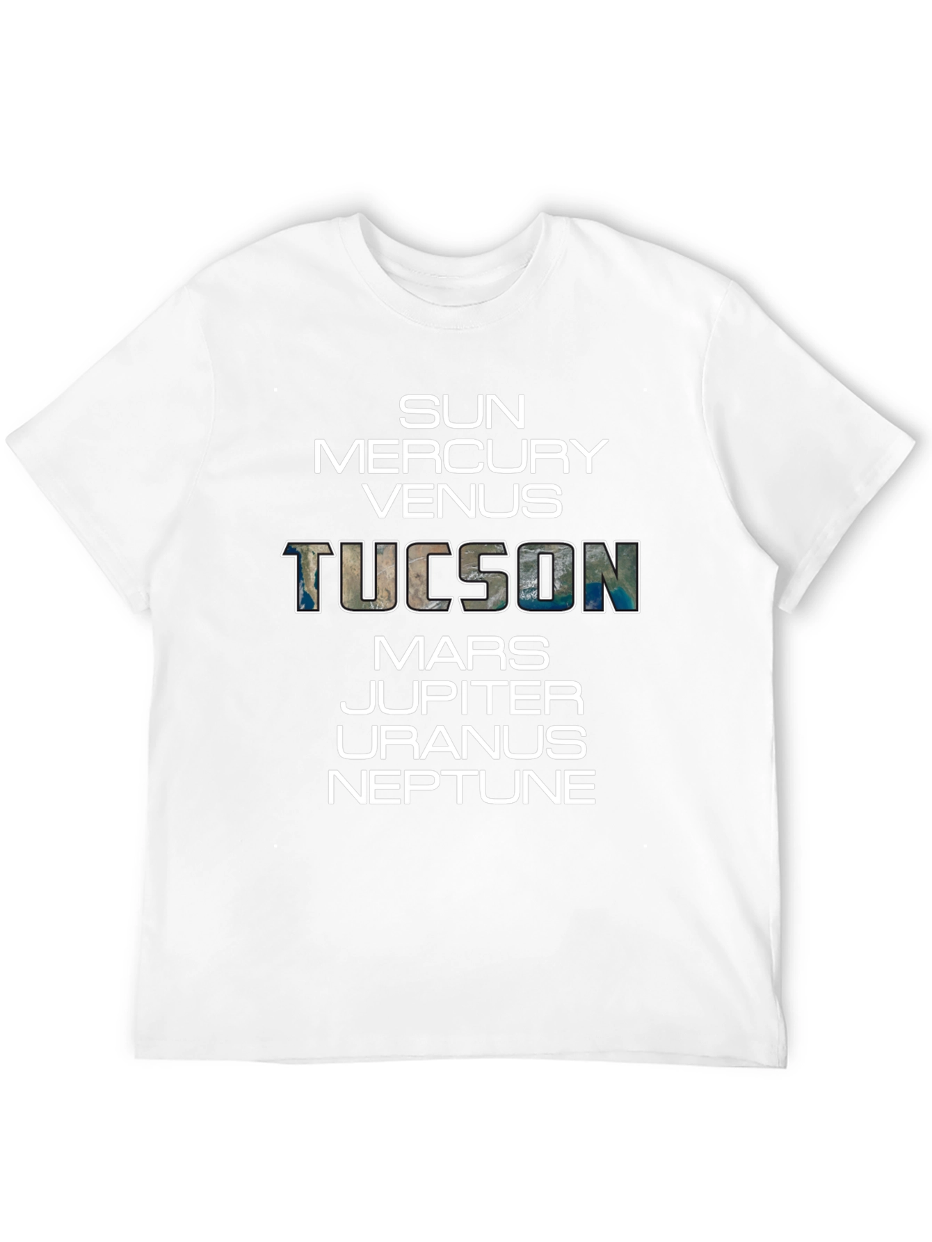 Planets of Tucson T-Shirt - Unique Space Design