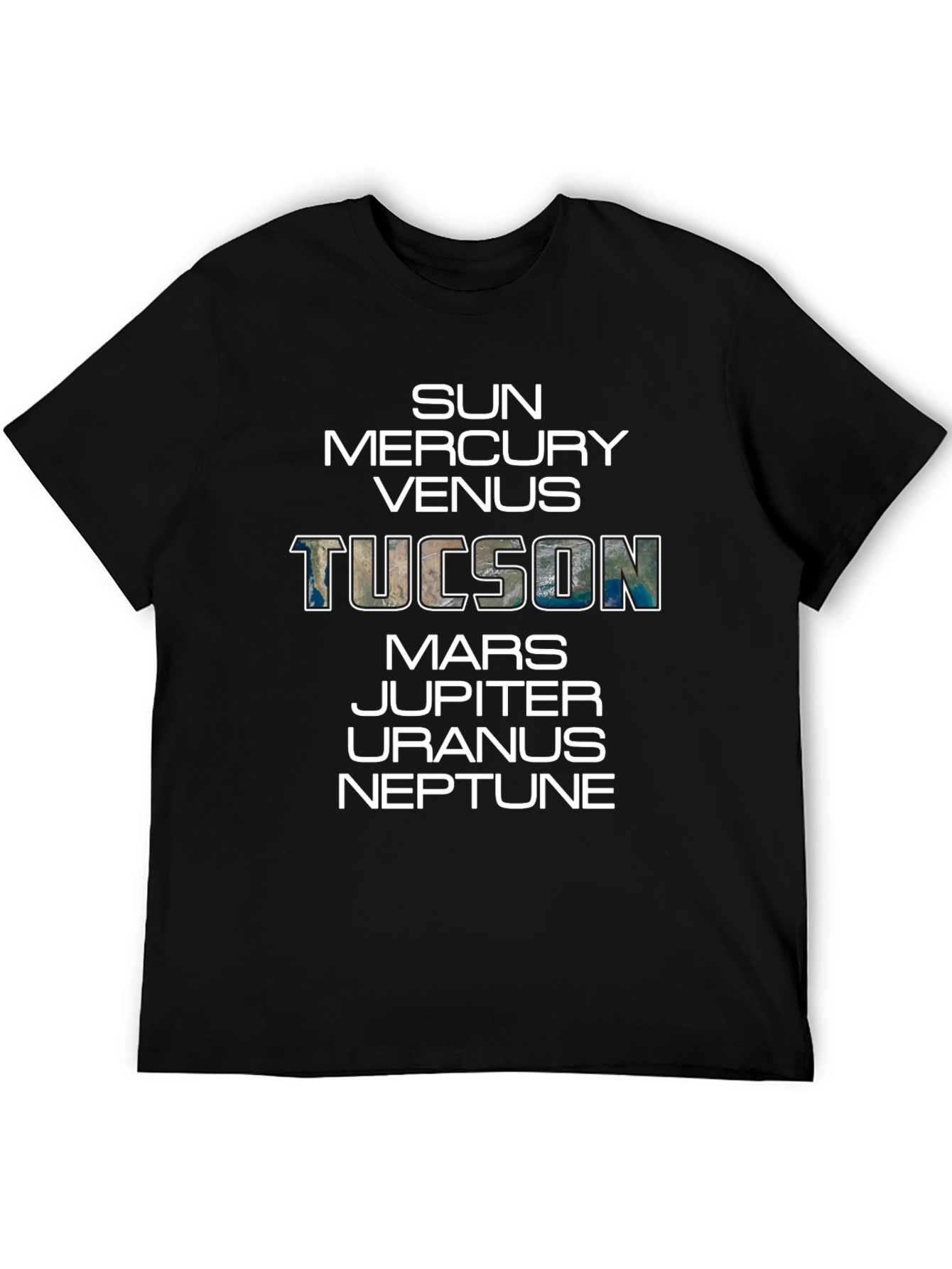 Planets of Tucson T-Shirt - Unique Space Design