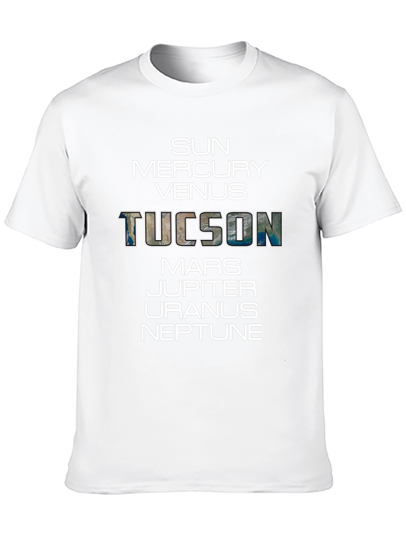 Planets of Tucson T-Shirt - Unique Space Design
