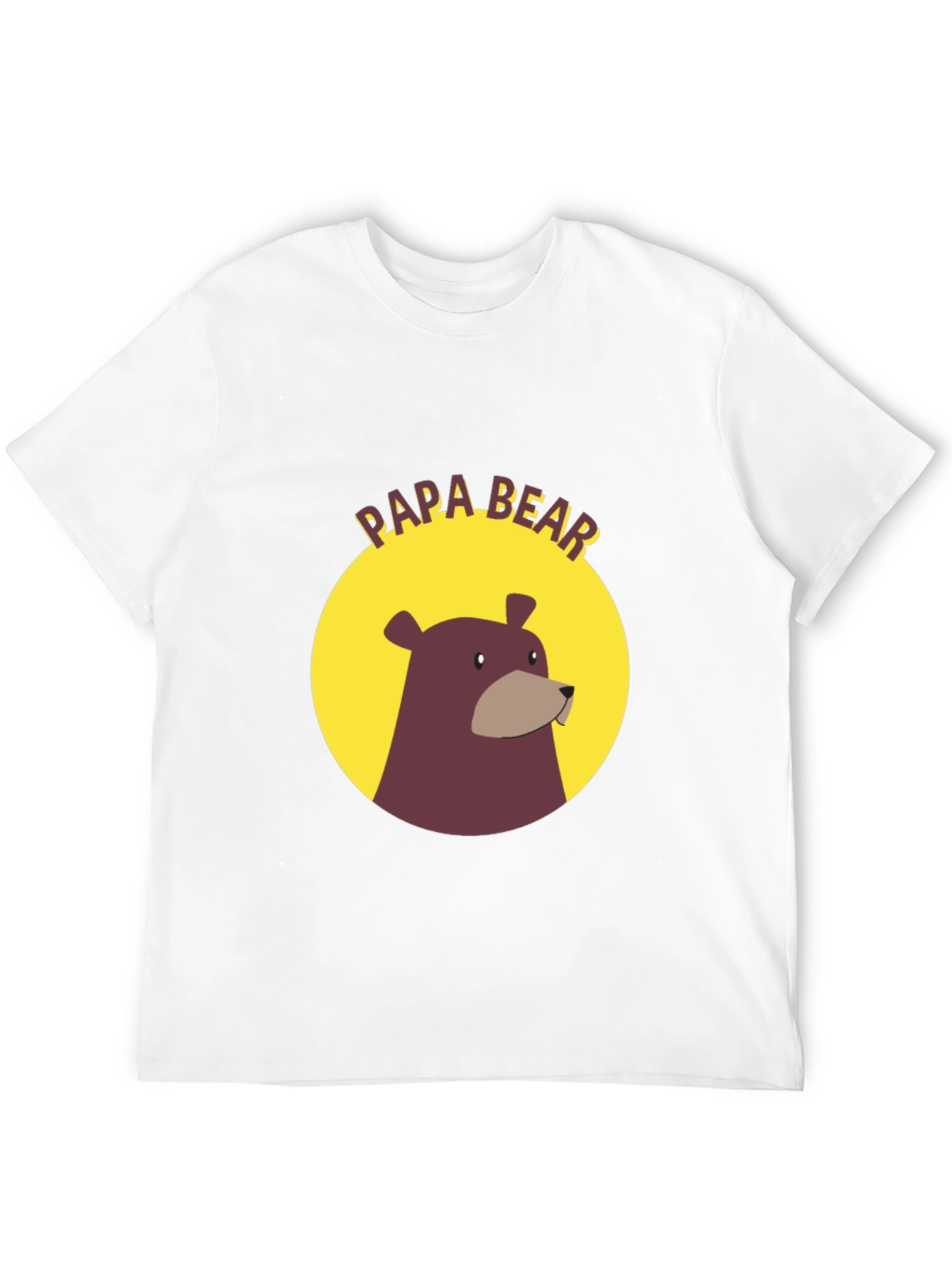 Papa Bear Graphic Tee - Black Cotton Comfort
