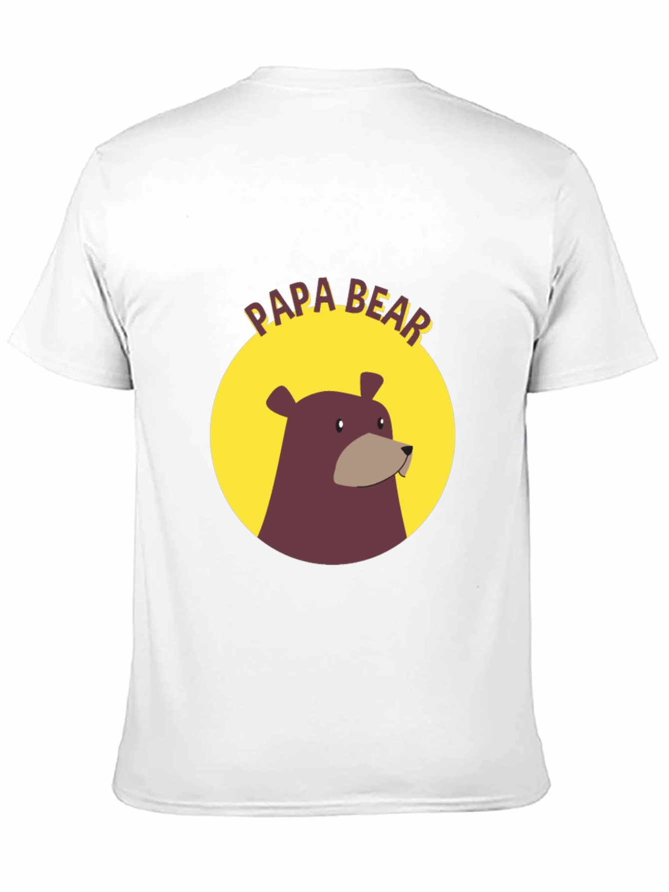 Papa Bear Graphic Tee - Black Cotton Comfort