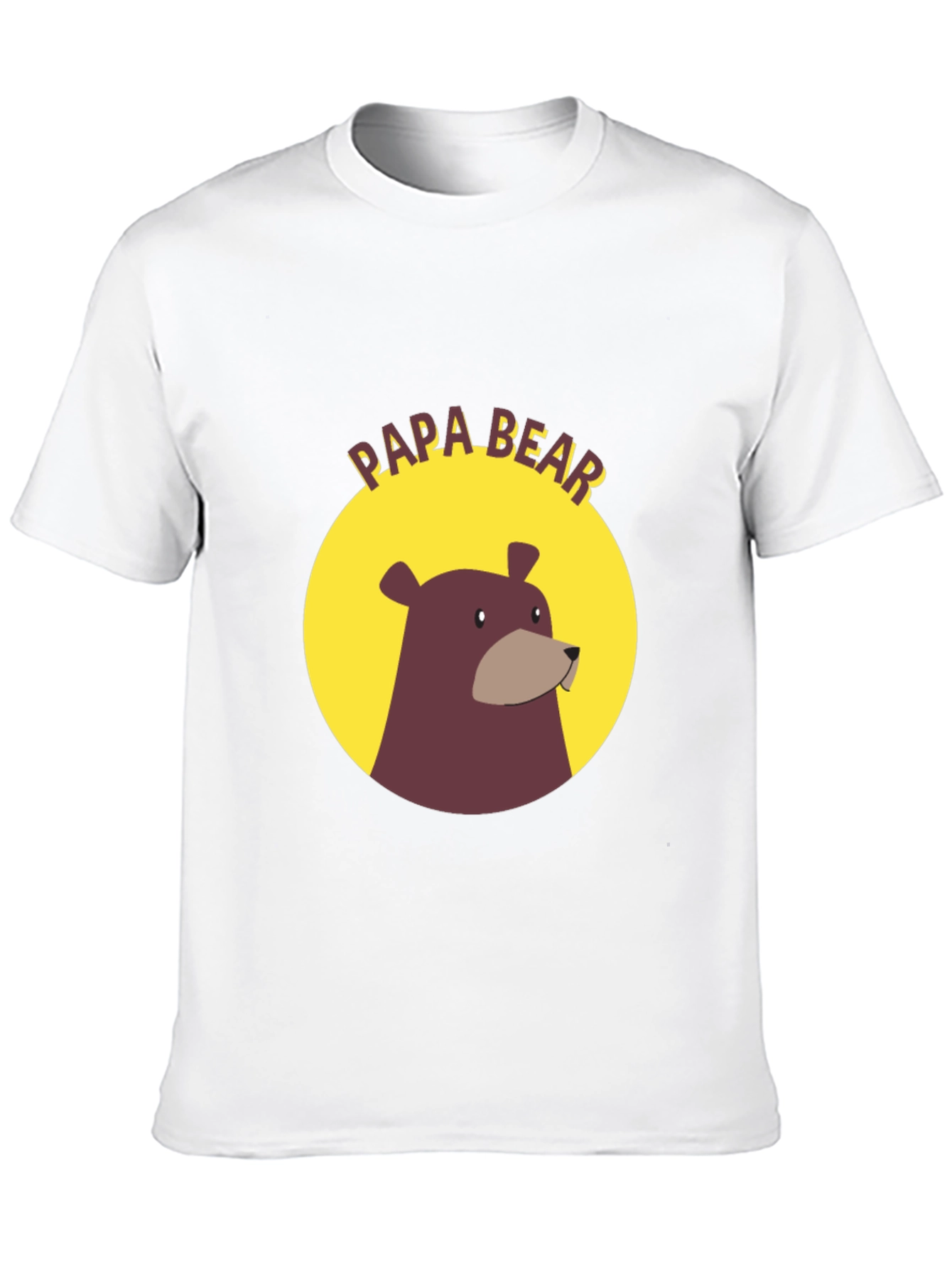 Papa Bear Graphic Tee - Black Cotton Comfort