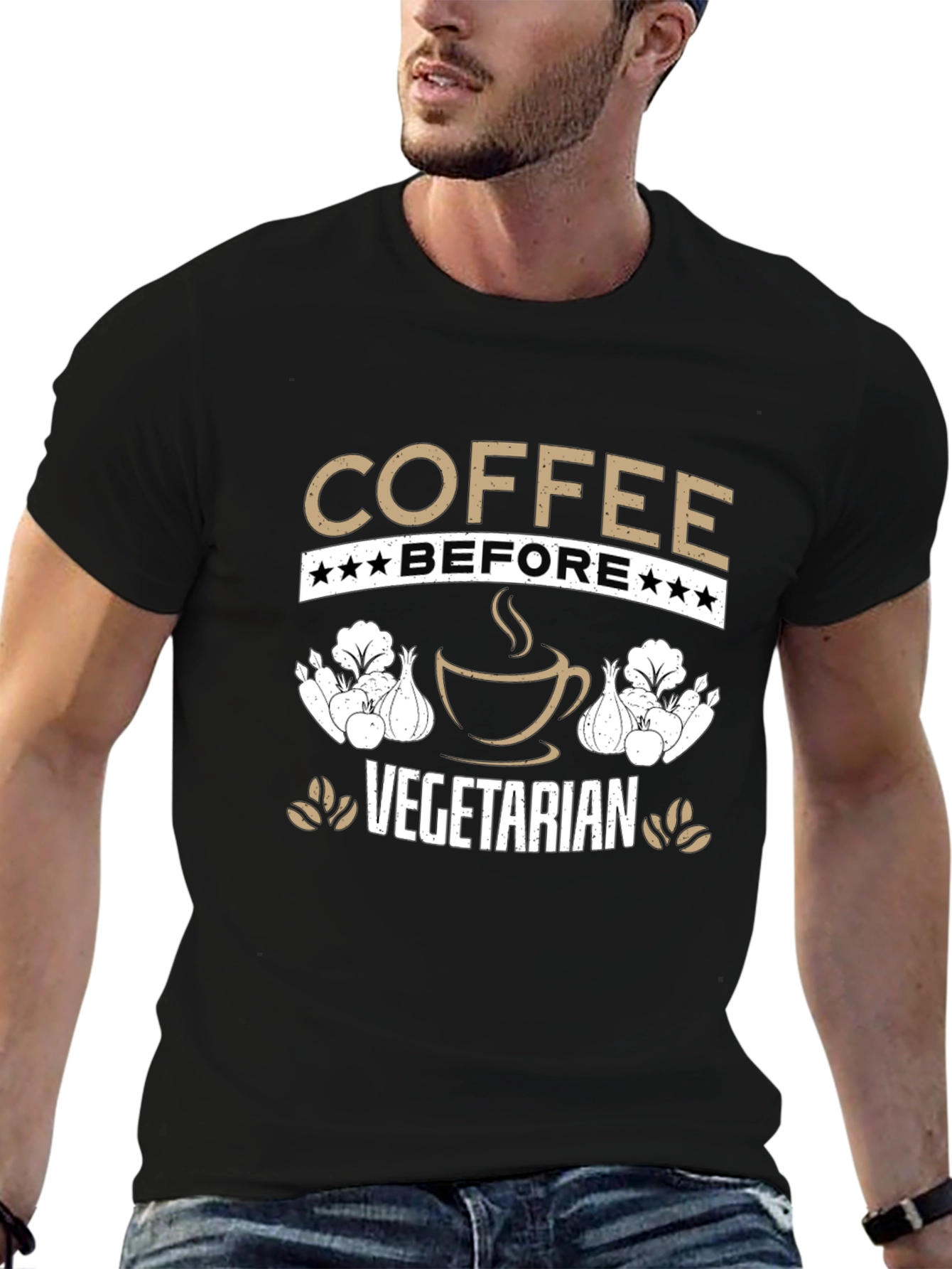 Coffee Before Vegetarian Graphic Tee