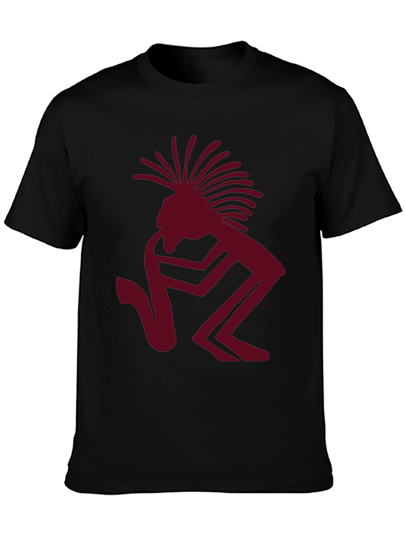 Kokopelli Flute Player Graphic Tee - Black