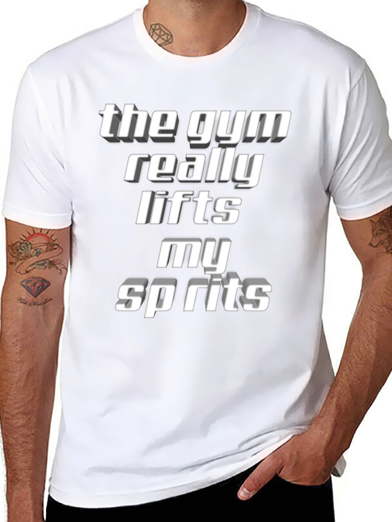 Gym Lifts Spirits T-Shirt - Motivation Tee