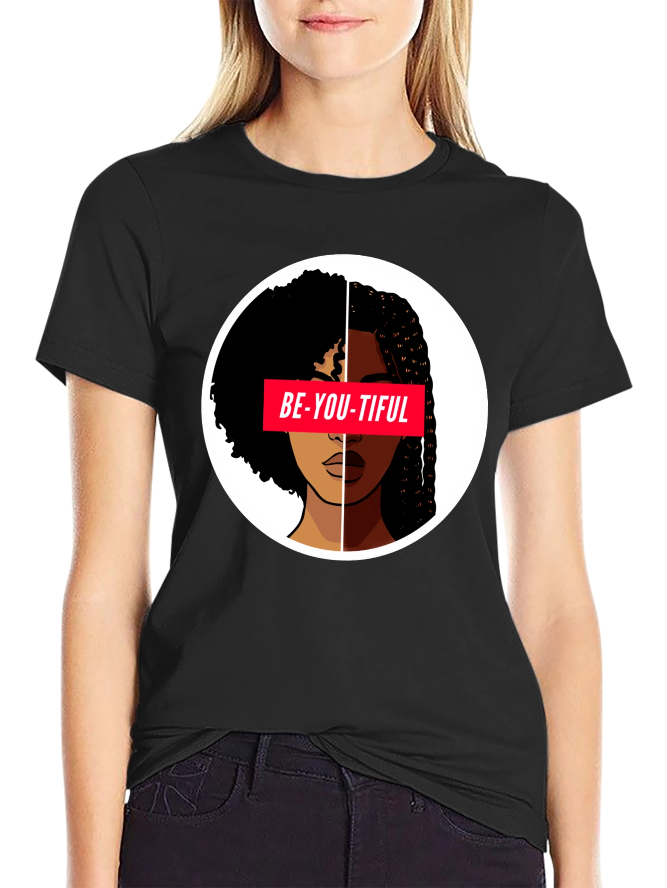 Be-YOU-tiful Graphic Tee - Black