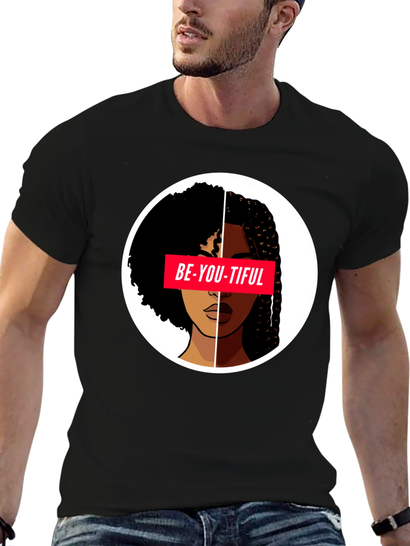Be-YOU-tiful Graphic Tee - Black