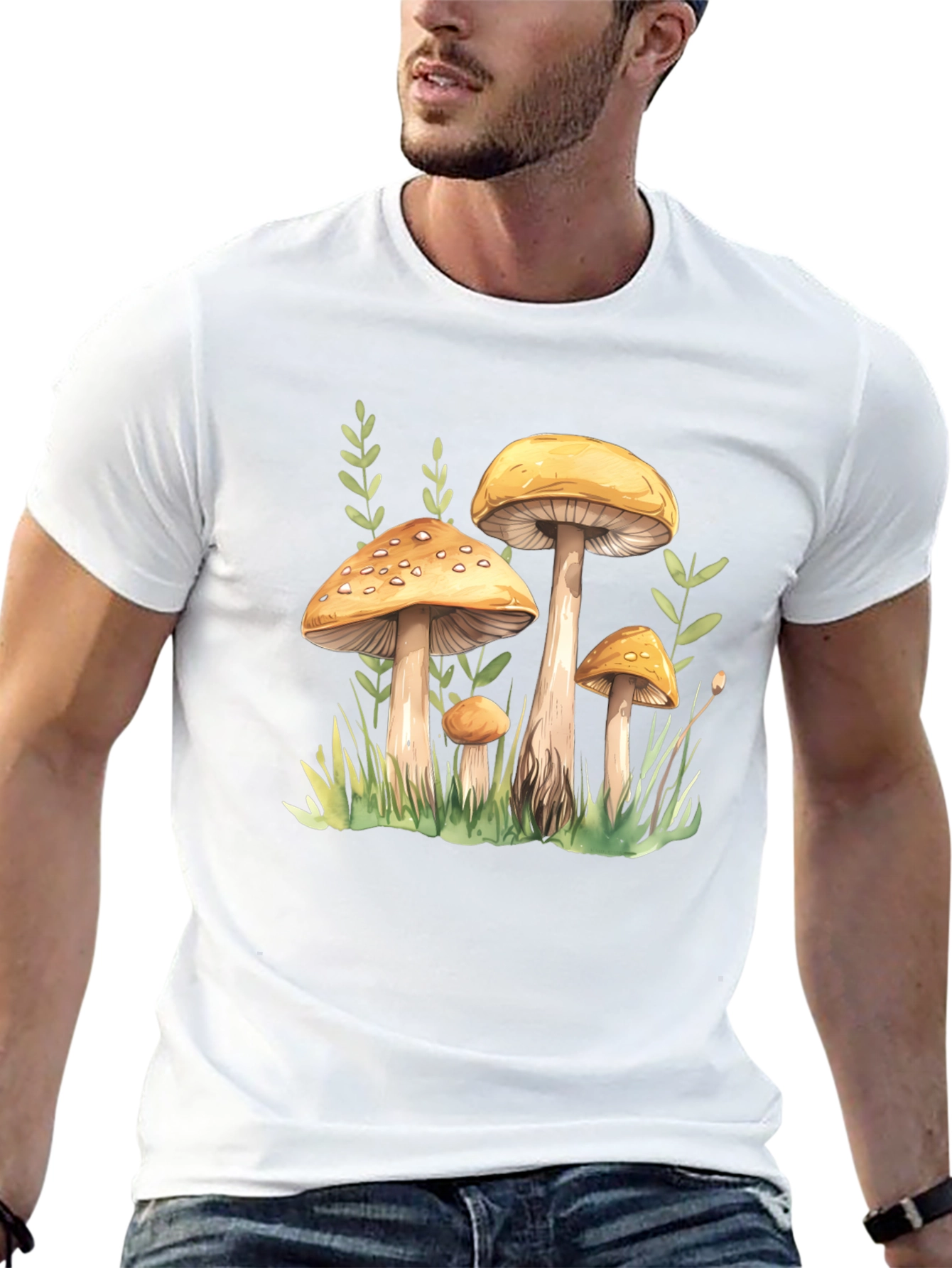 Mushroom Graphic T-Shirt - Nature Lover Tee