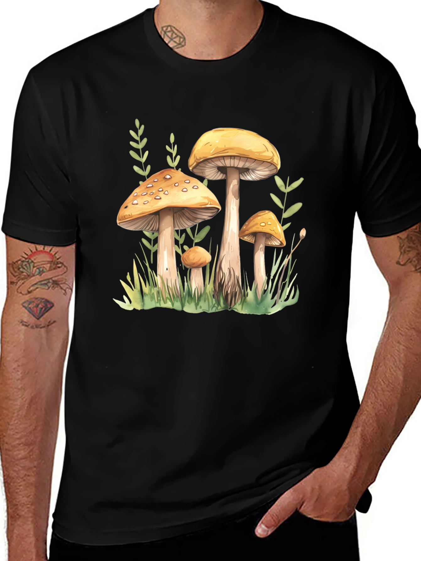 Mushroom Graphic T-Shirt - Nature Lover Tee