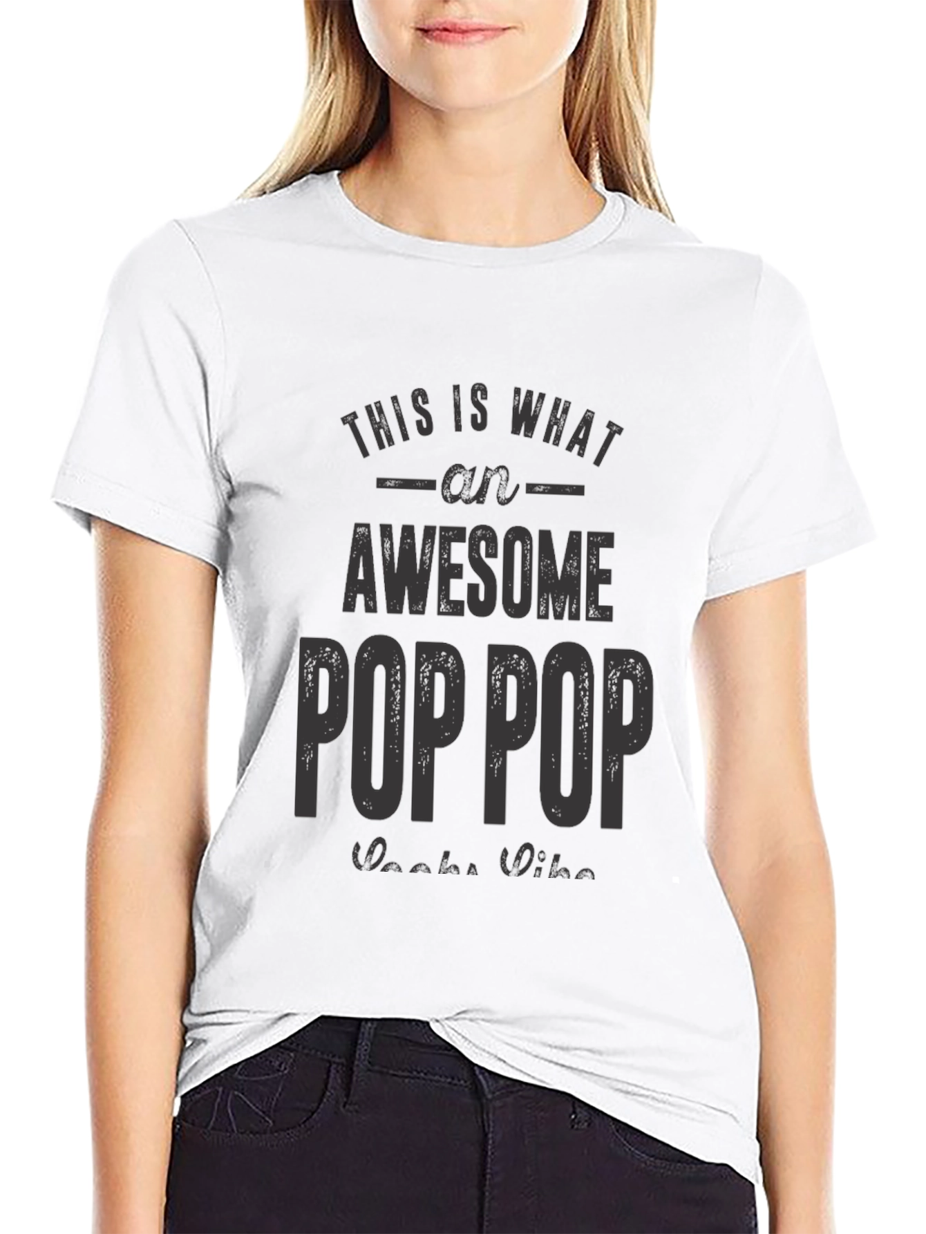 Awesome Pop Pop T-Shirt - Gift for Grandfather