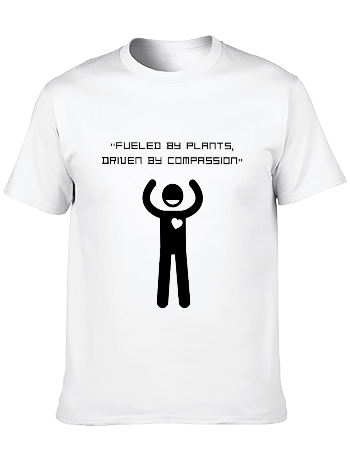 Fueled by Plants Compassion Driven Black Tee