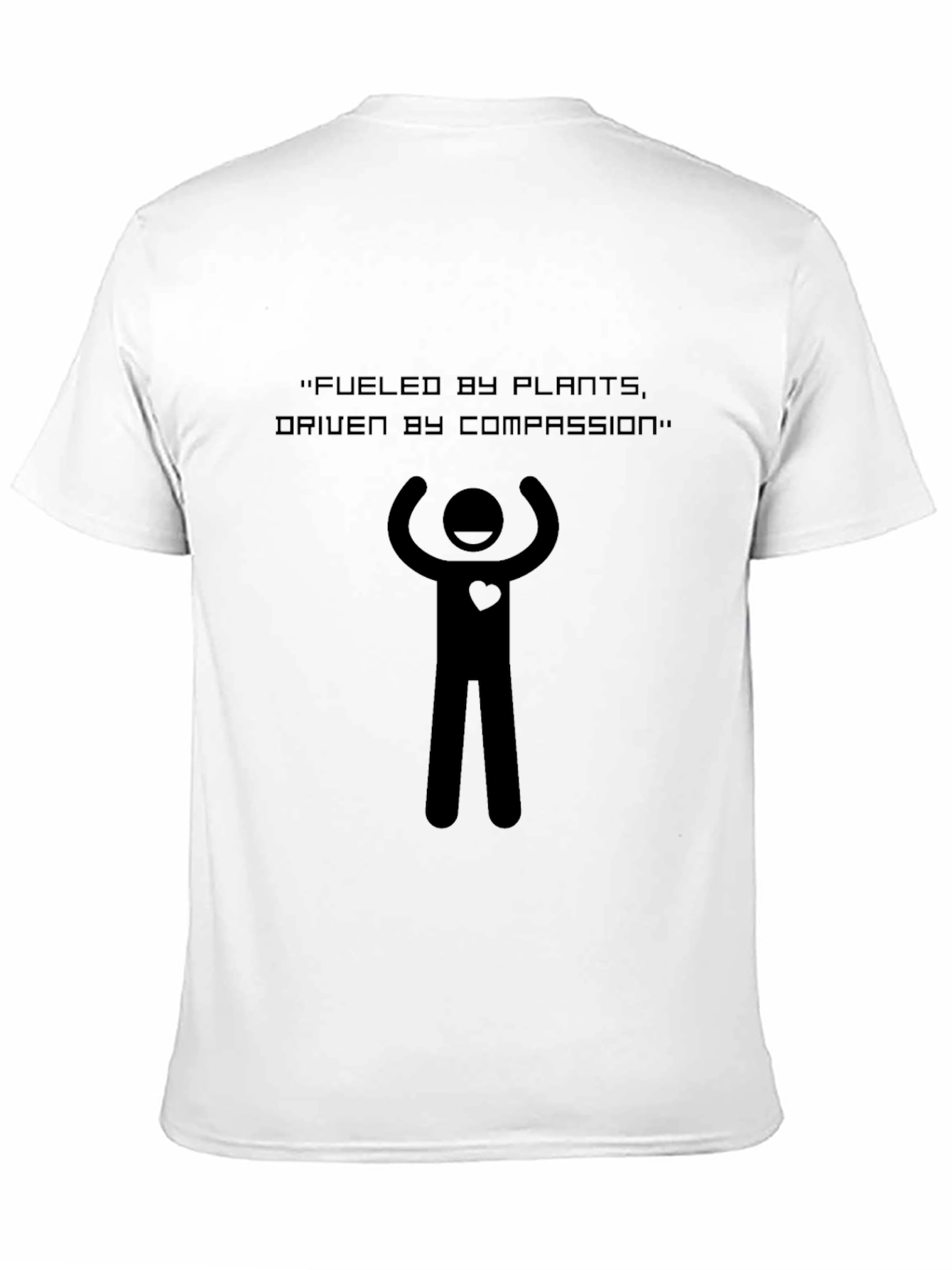 Fueled by Plants Compassion Driven Black Tee