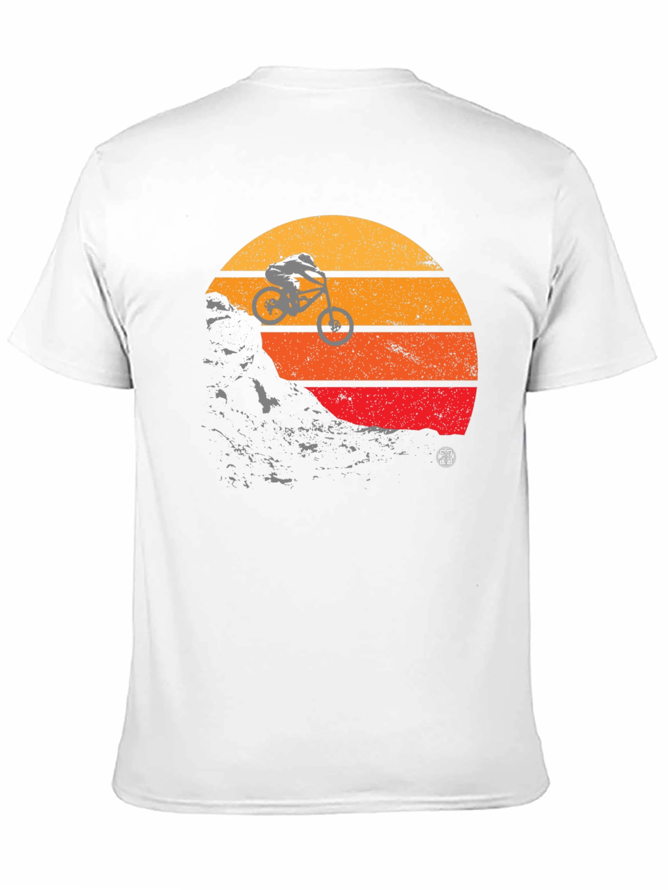 Mountain Bike Sunset Graphic Tee - Black