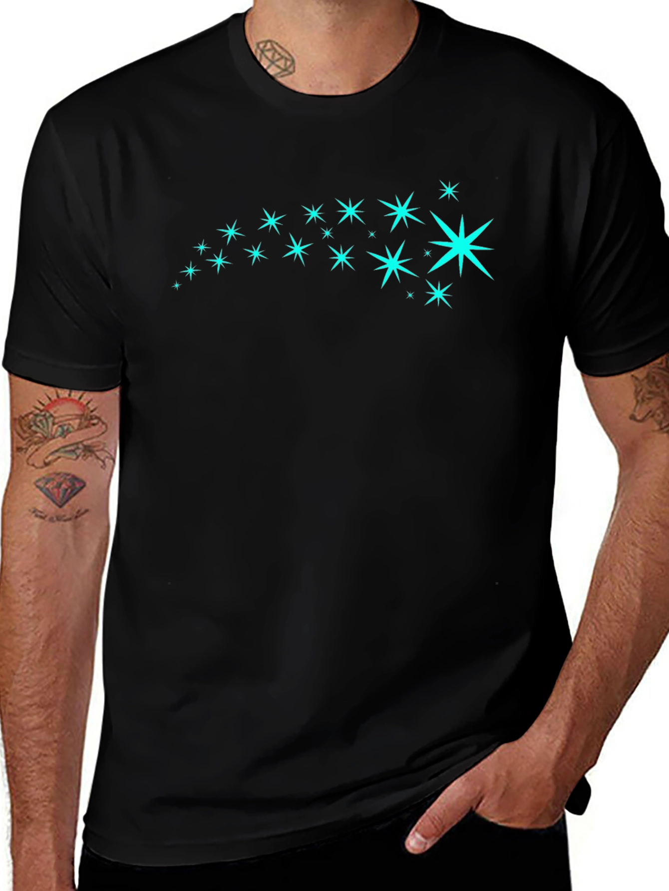 Starry Sky Black T-Shirt
