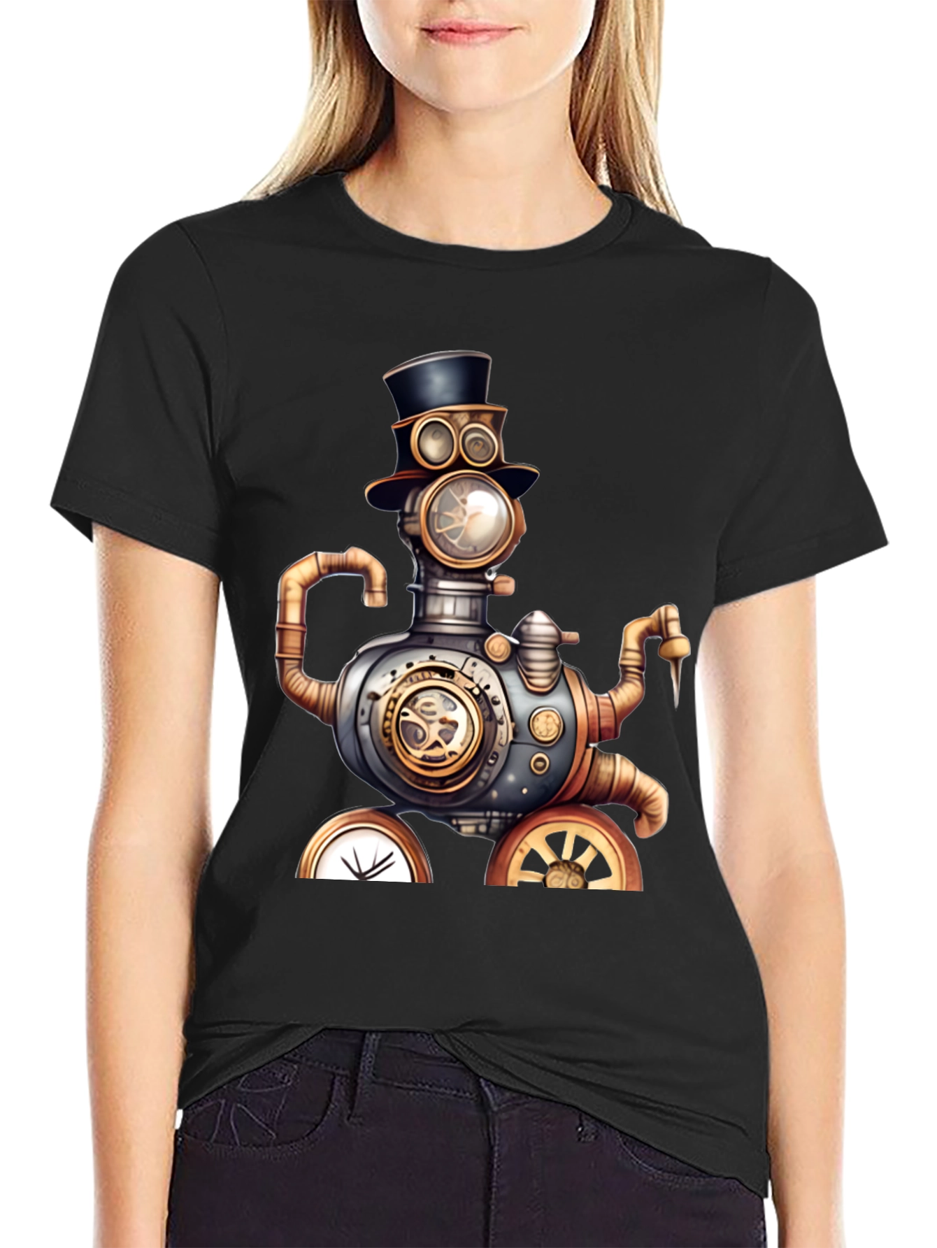 Steampunk Robot Graphic Tee