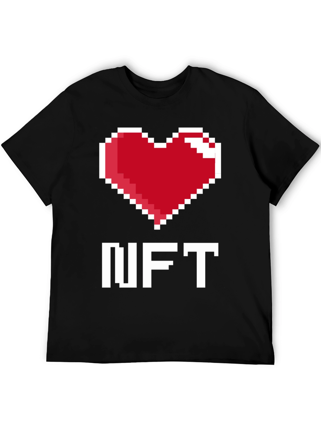 I Heart NFT Pixel Art Graphic T-Shirt