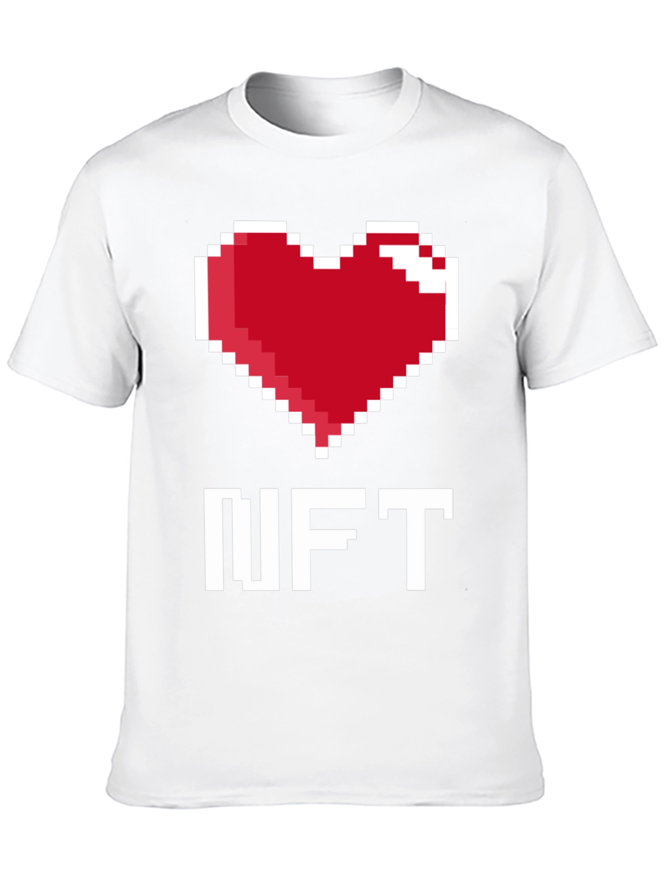 I Heart NFT Pixel Art Graphic T-Shirt