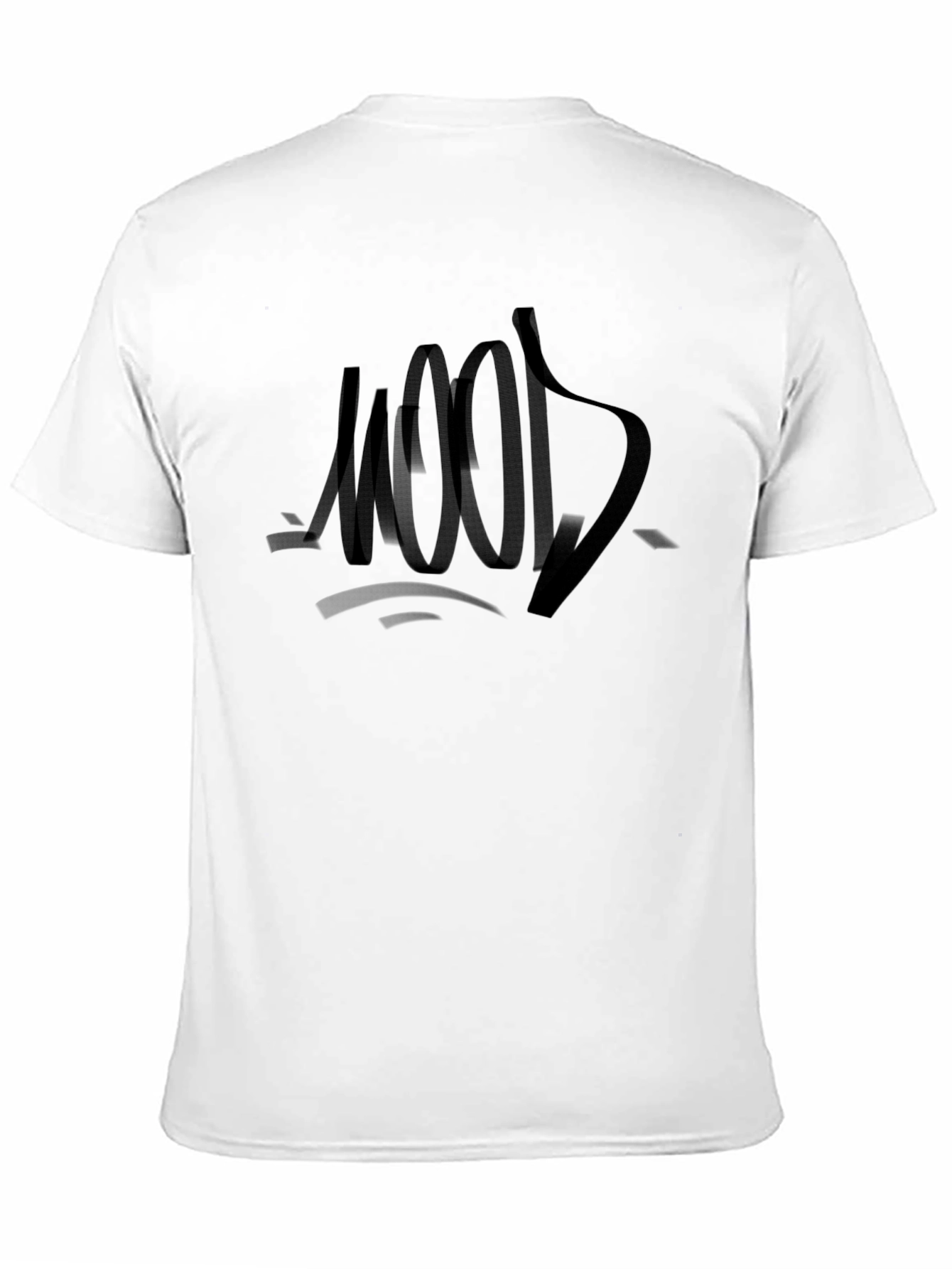 Mood Graphic Tee - Black Crew Neck T-Shirt