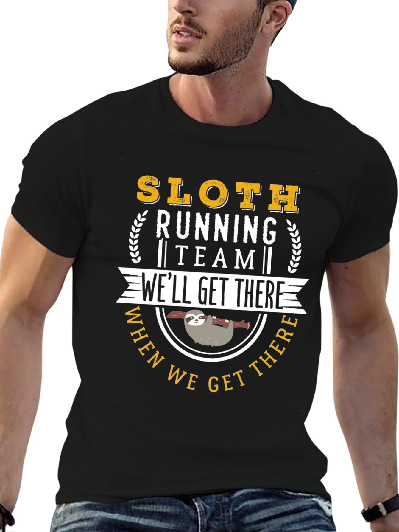 Sloth Running Team T-Shirt: Well Get There