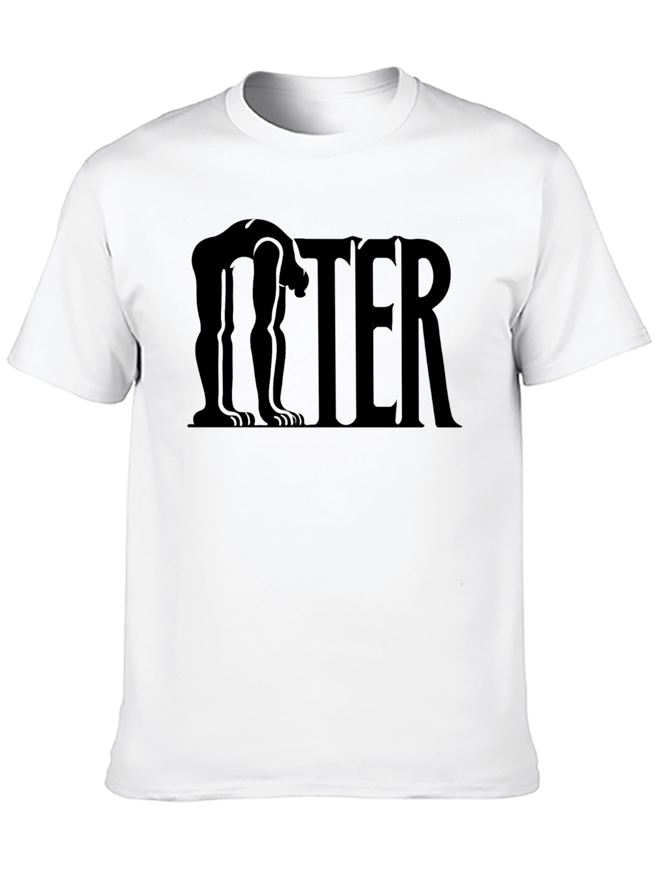 Abstract Figure Black T-Shirt