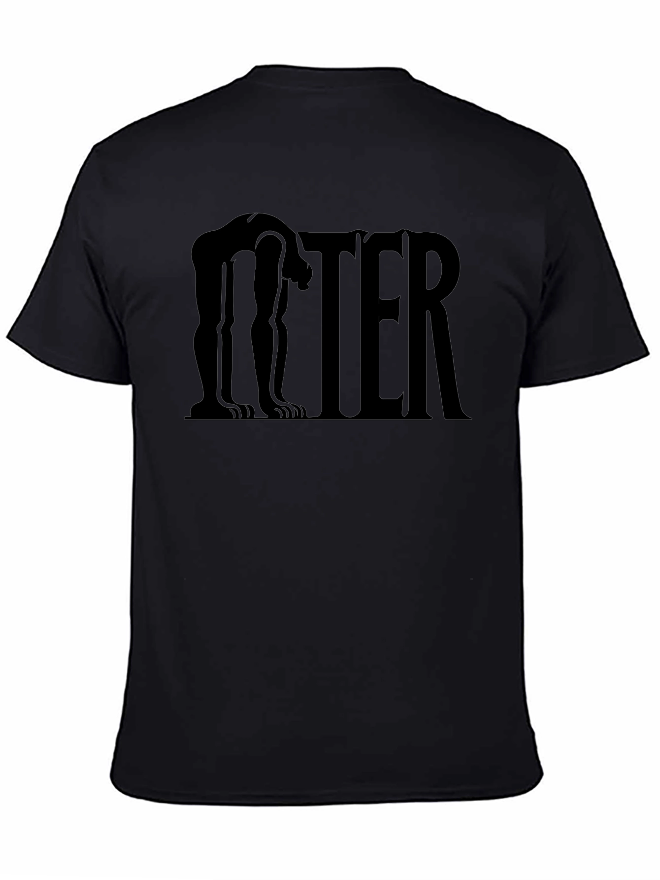 Abstract Figure Black T-Shirt