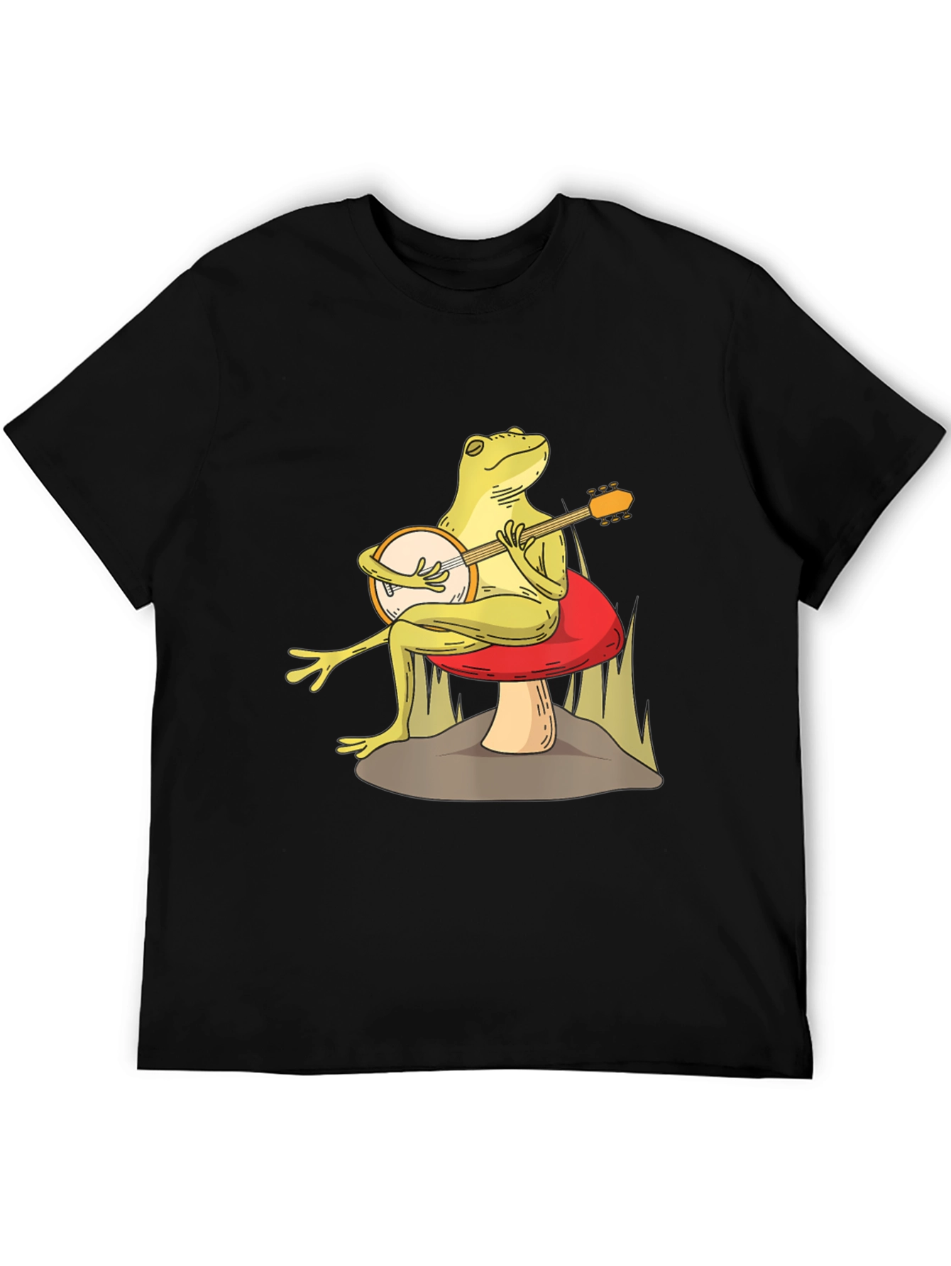 Frog Playing Banjo T-Shirt - Funny Amphibian Graphic Tee