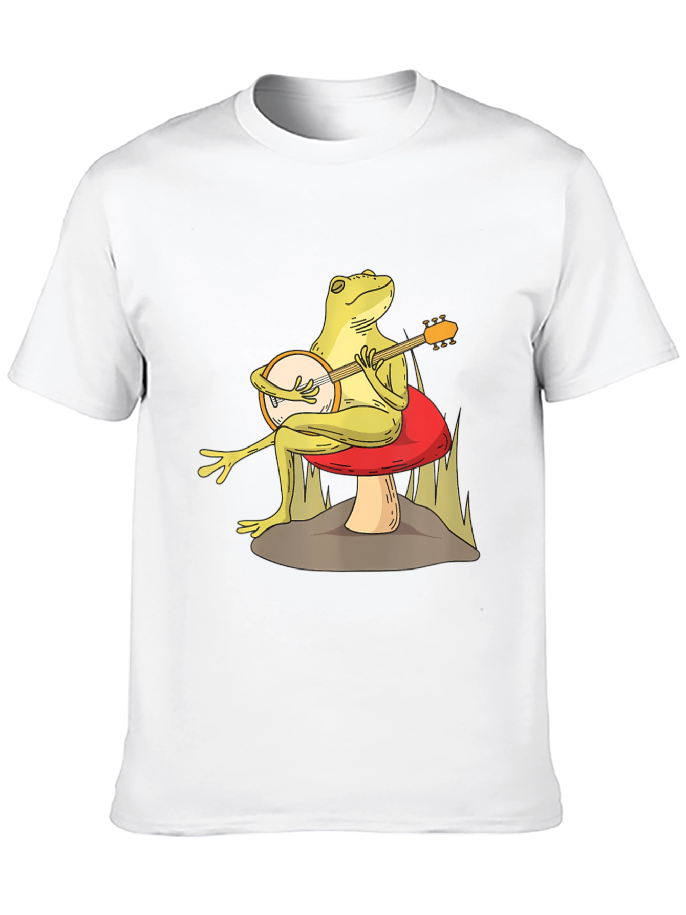 Frog Playing Banjo T-Shirt - Funny Amphibian Graphic Tee