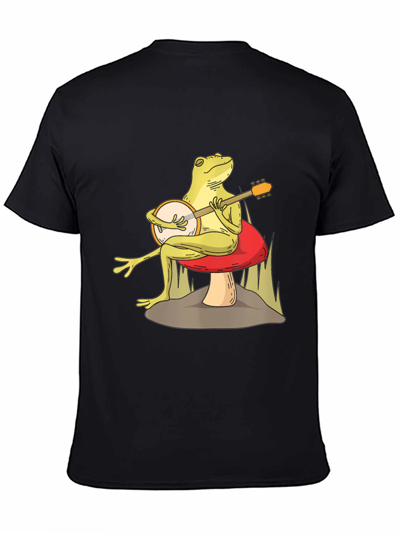 Frog Playing Banjo T-Shirt - Funny Amphibian Graphic Tee
