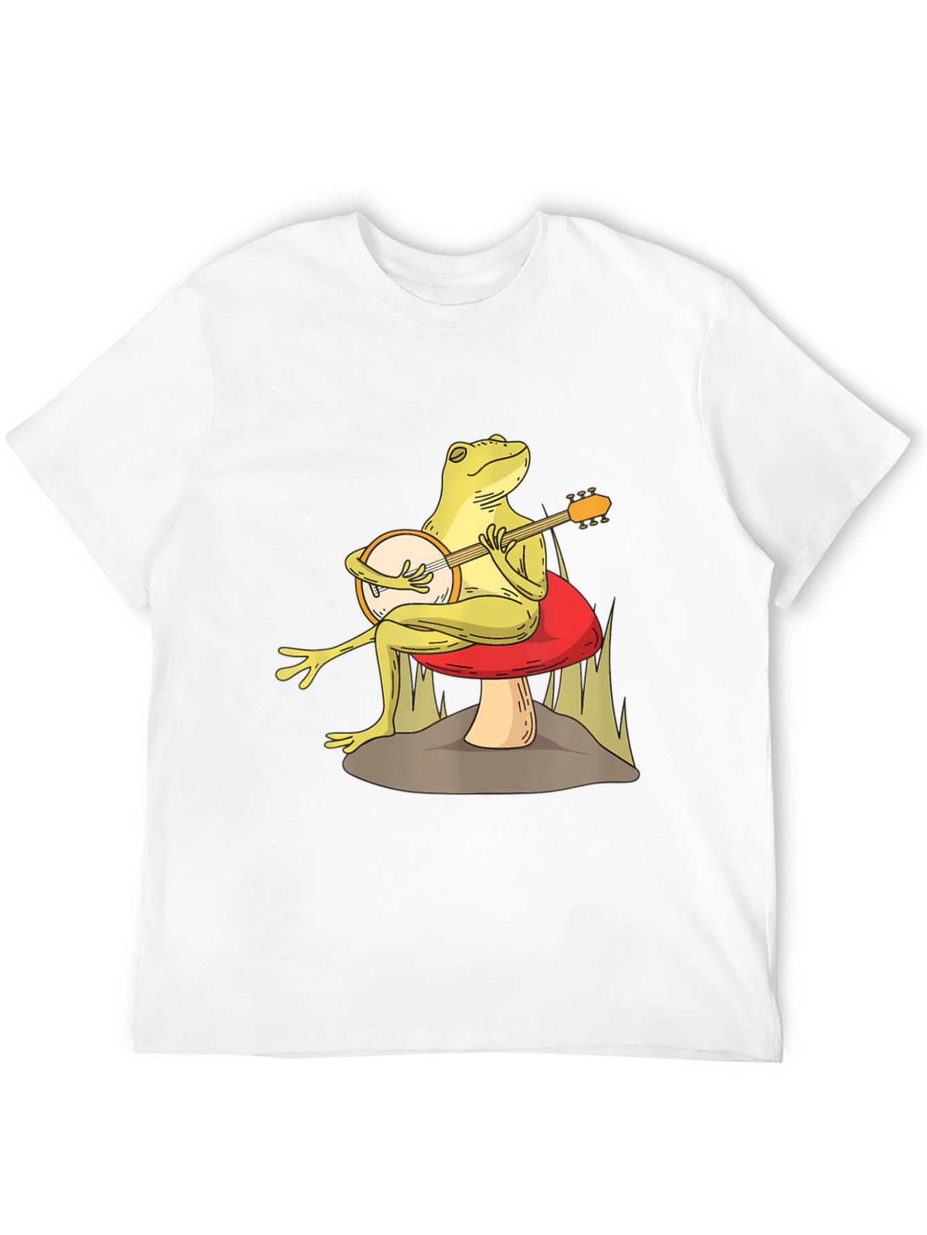 Frog Playing Banjo T-Shirt - Funny Amphibian Graphic Tee