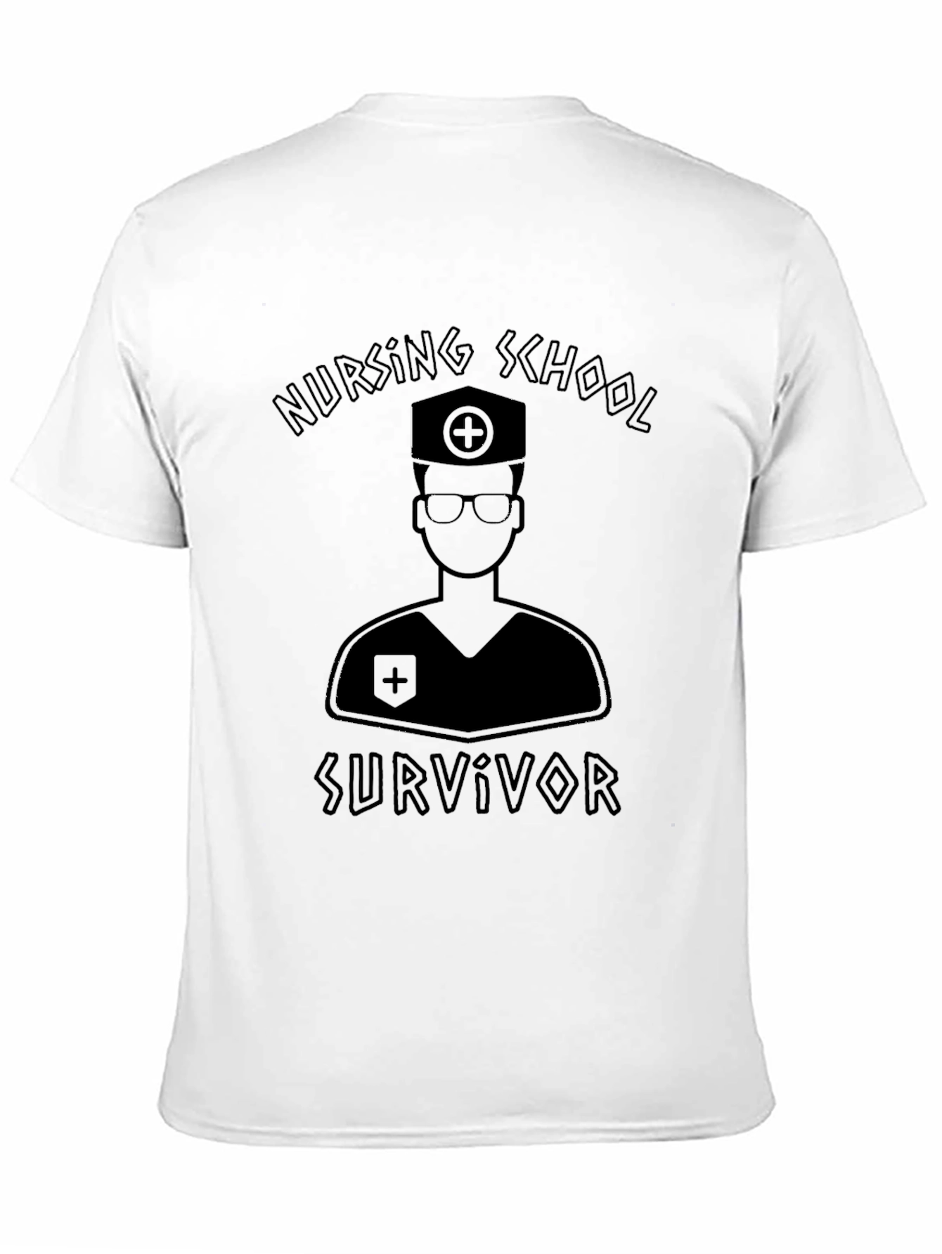 Nursing School Survivor T-Shirt - Black