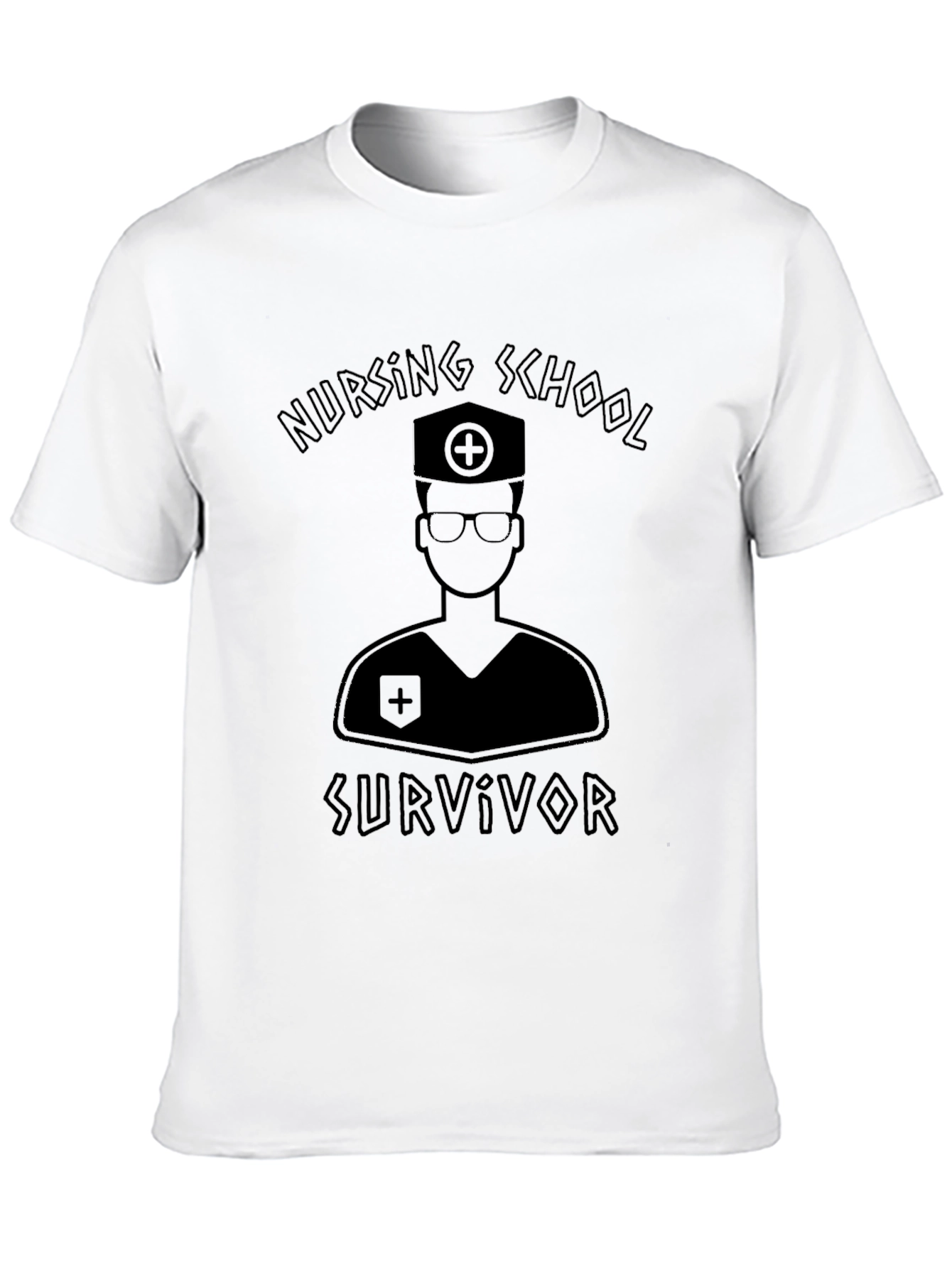 Nursing School Survivor T-Shirt - Black