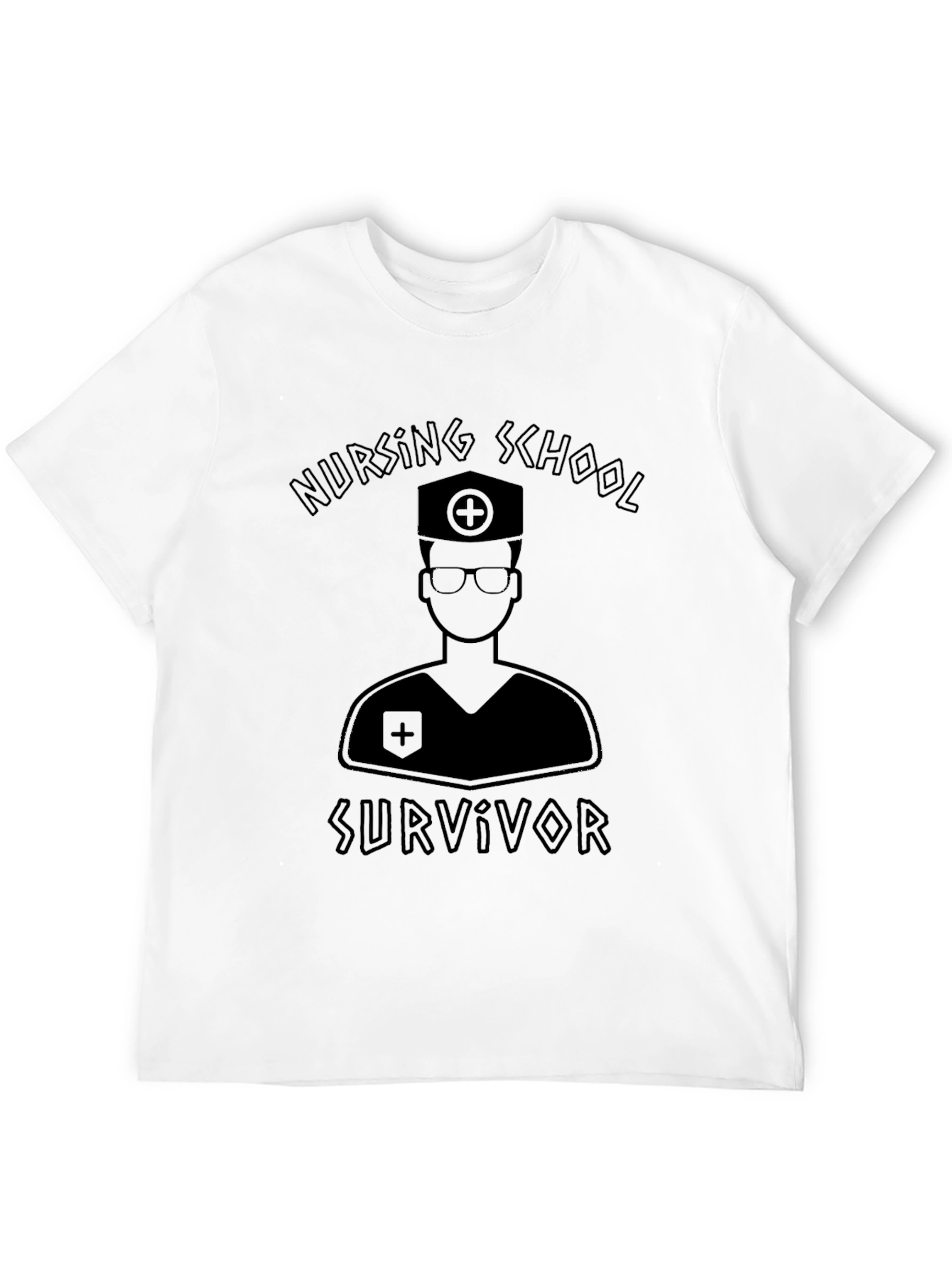 Nursing School Survivor T-Shirt - Black