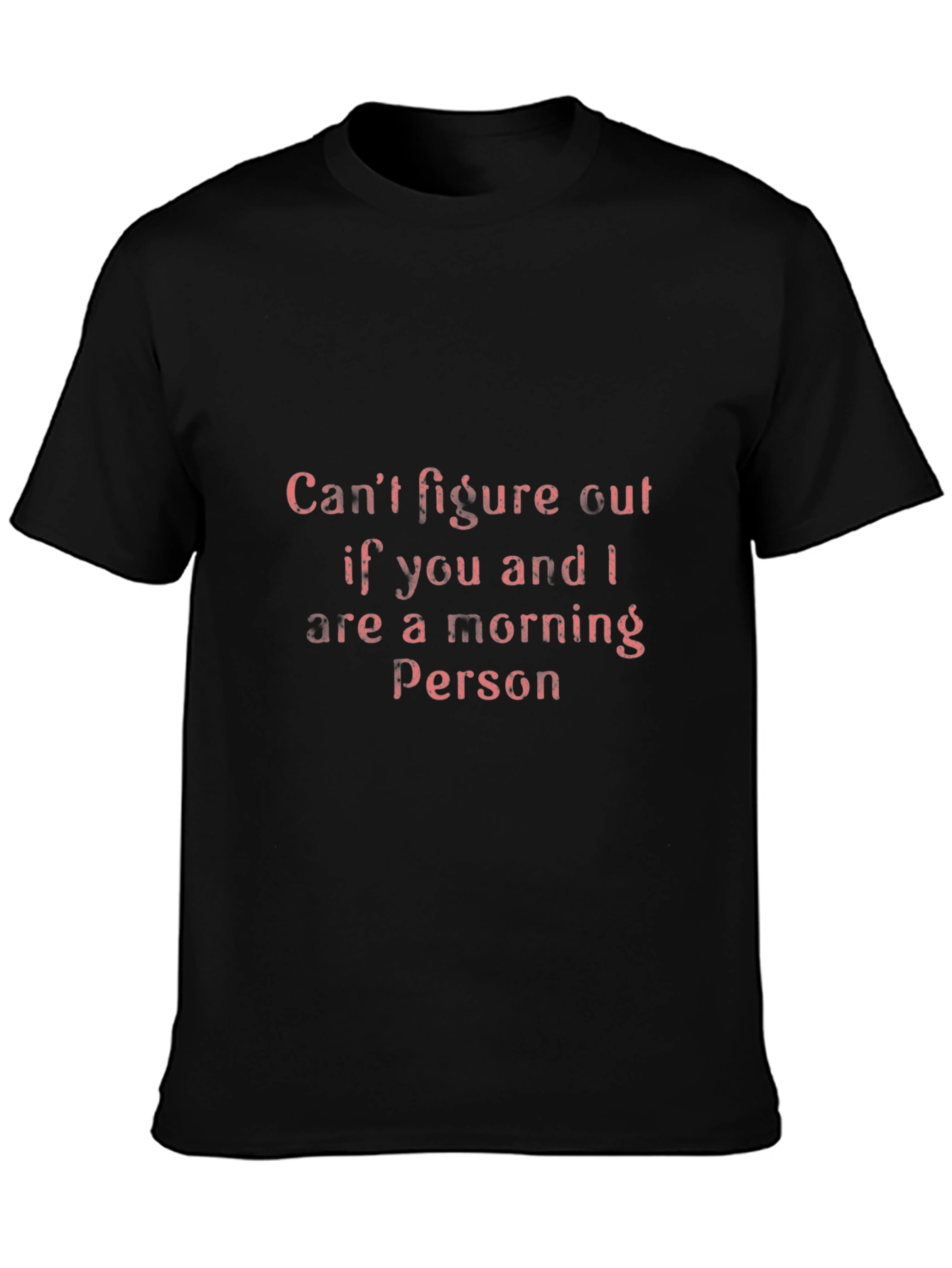 Morning Person Graphic Tee - Black