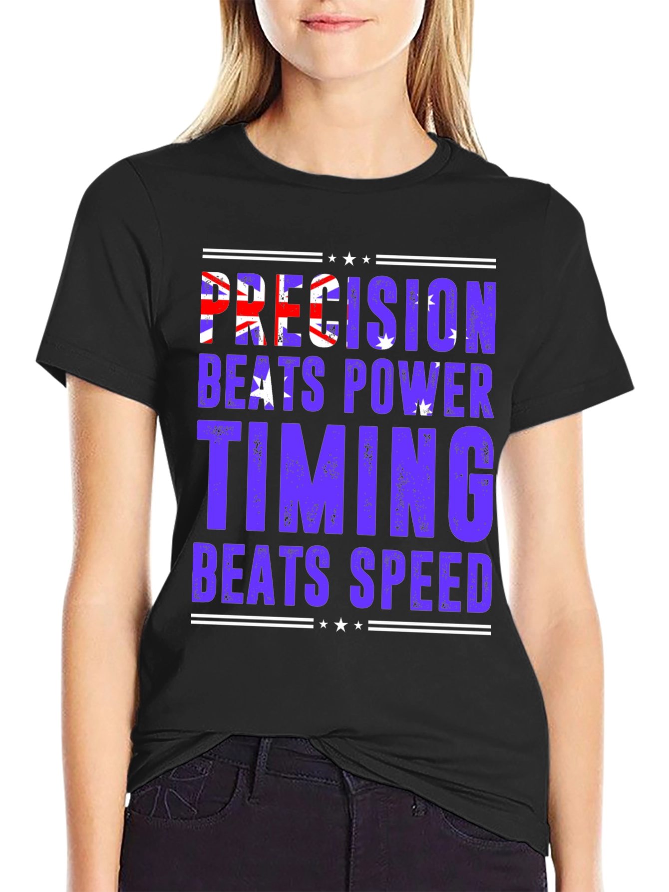 Precision Beats Power Graphic T-Shirt
