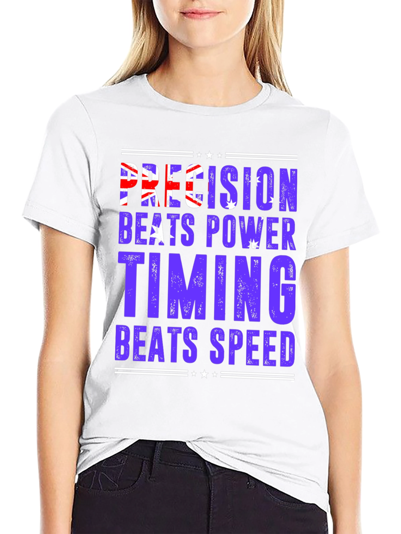 Precision Beats Power Graphic T-Shirt