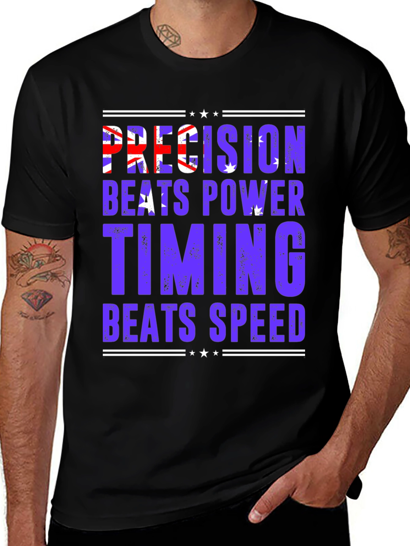 Precision Beats Power Graphic T-Shirt