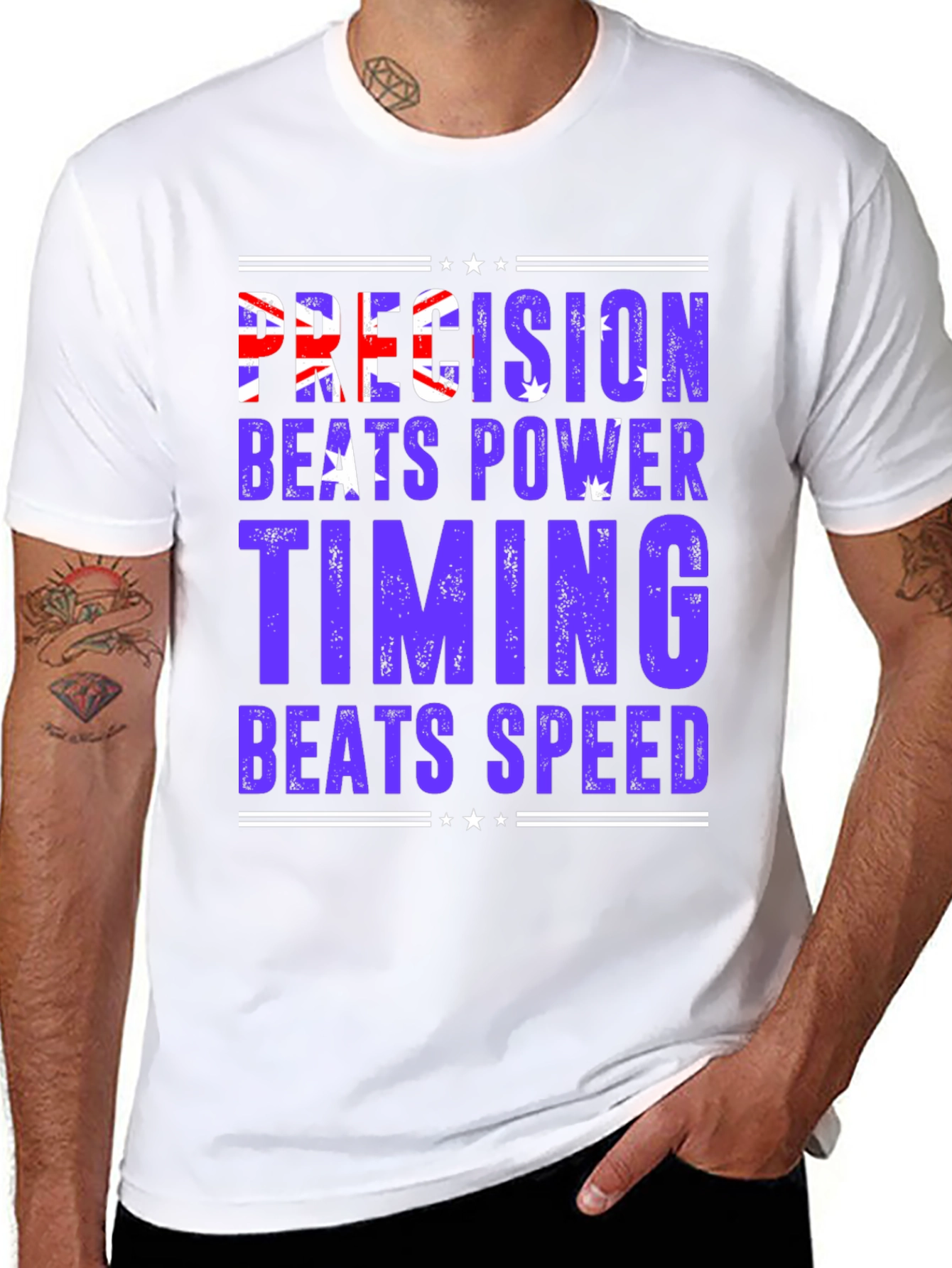 Precision Beats Power Graphic T-Shirt