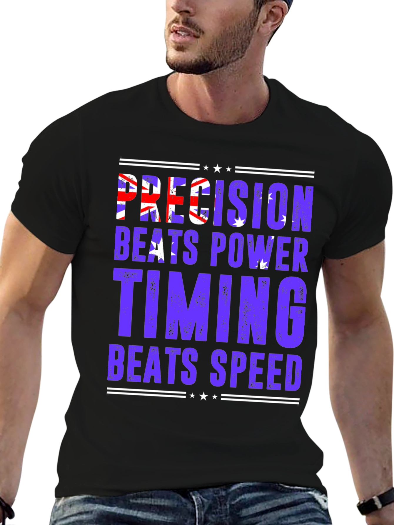 Precision Beats Power Graphic T-Shirt