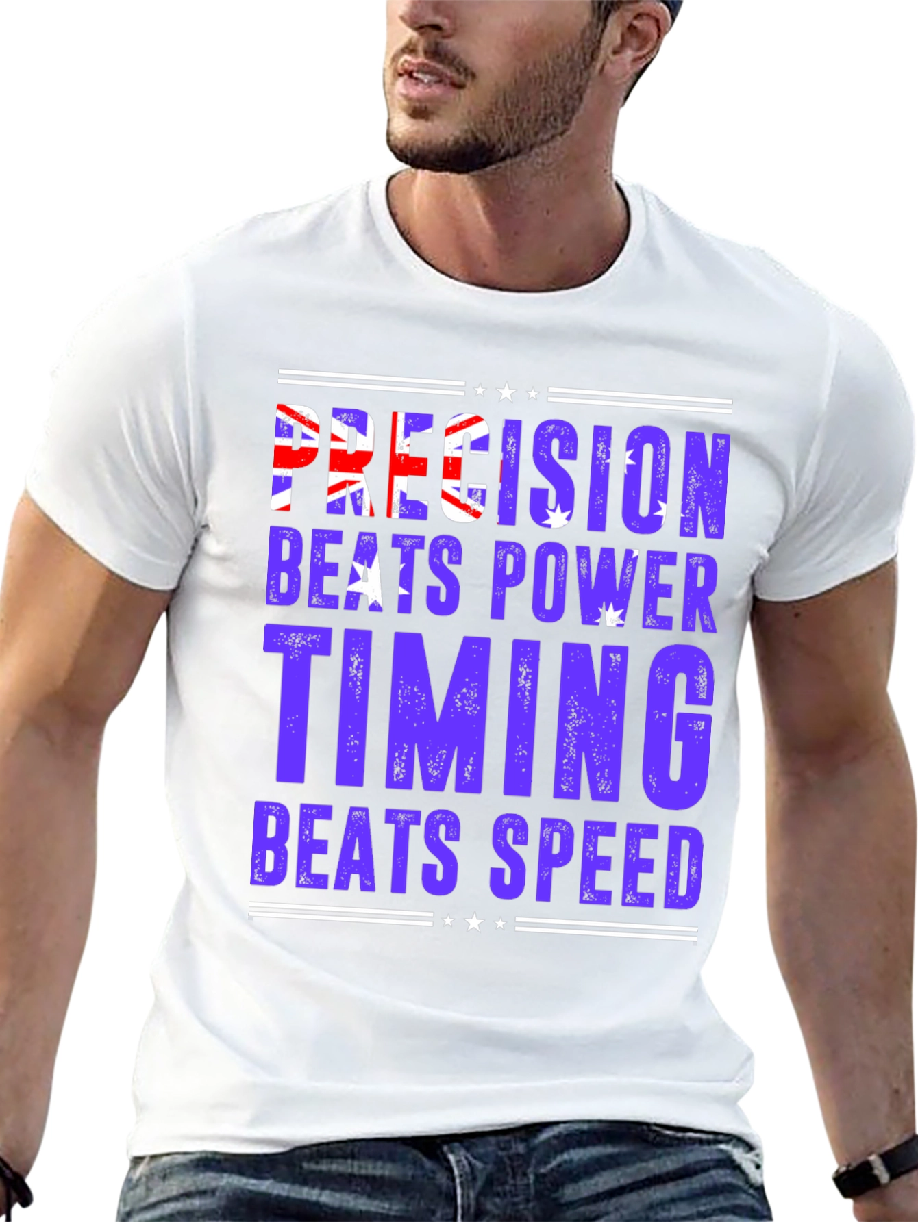 Precision Beats Power Graphic T-Shirt