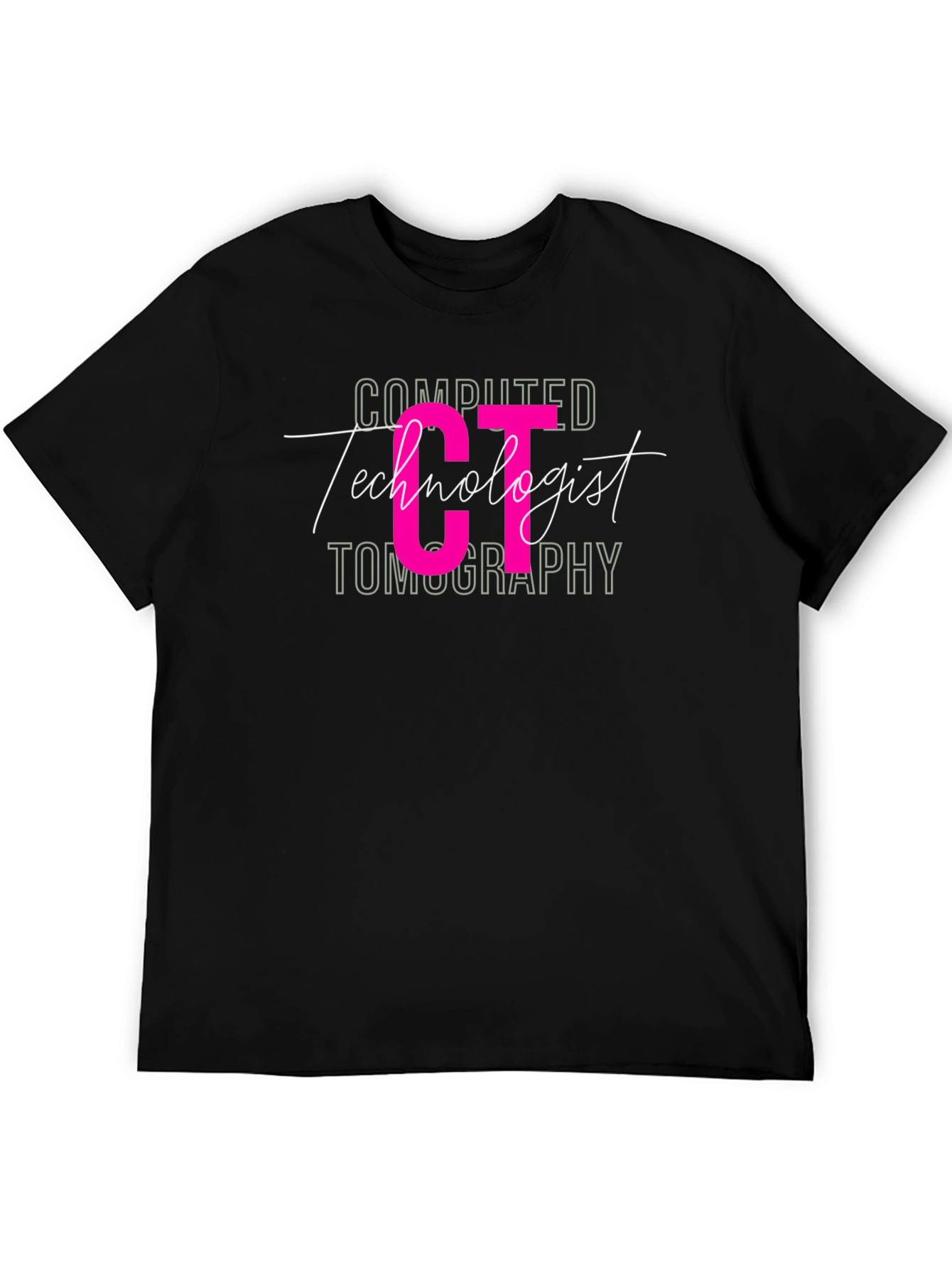 CT Technologist T-Shirt - Black Graphic Tee