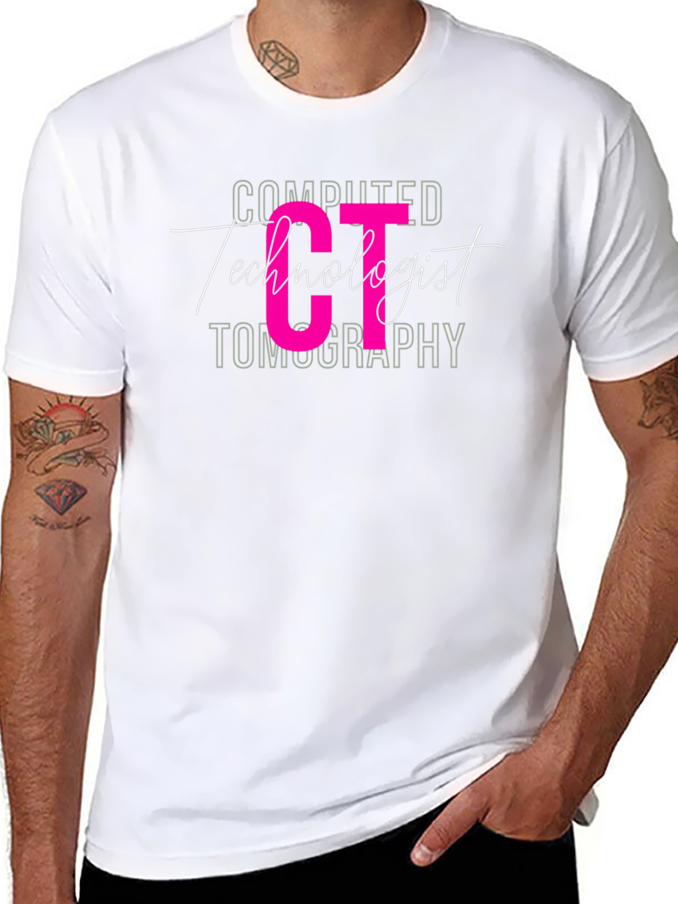 CT Technologist T-Shirt - Black Graphic Tee