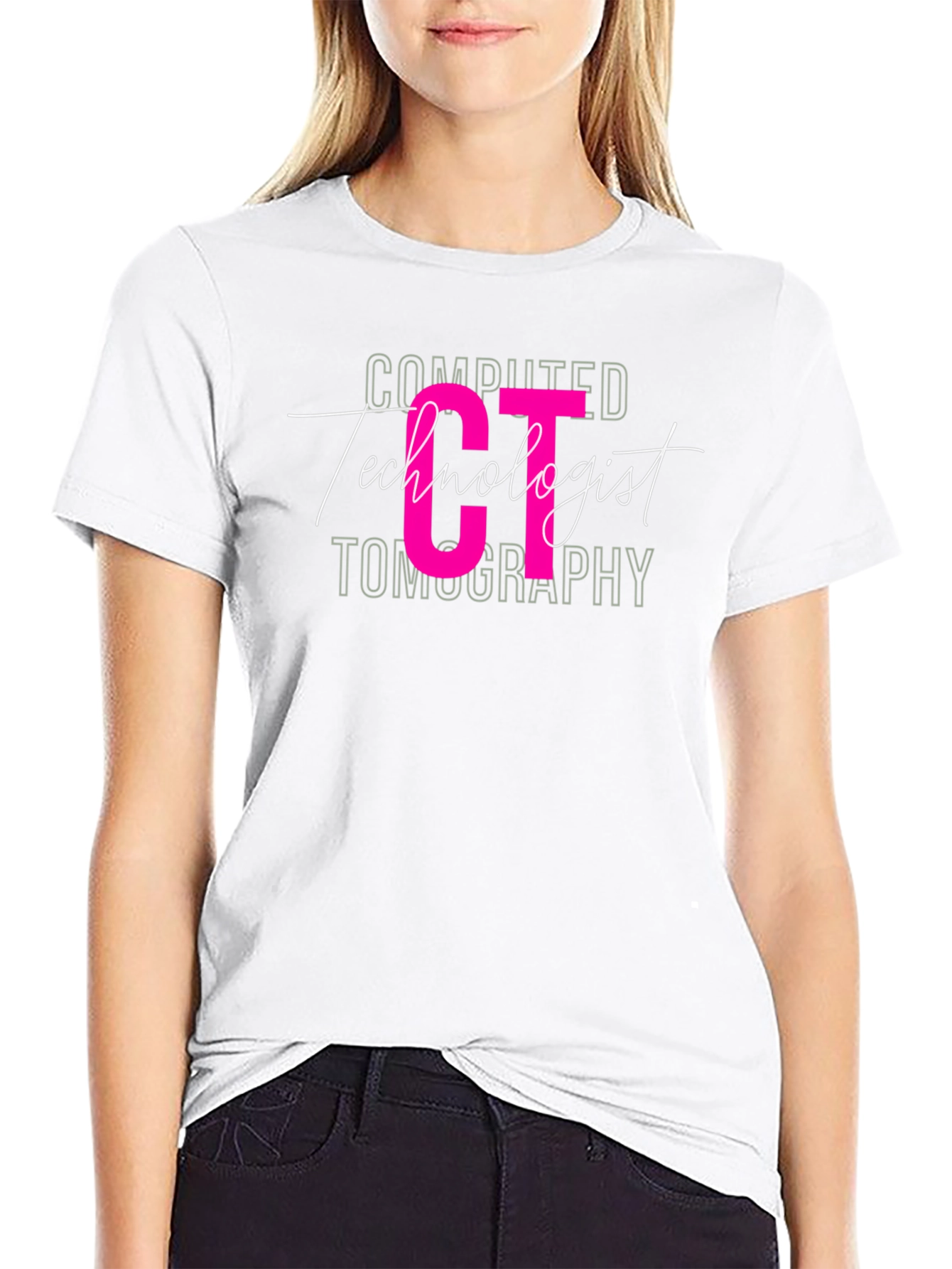 CT Technologist T-Shirt - Black Graphic Tee