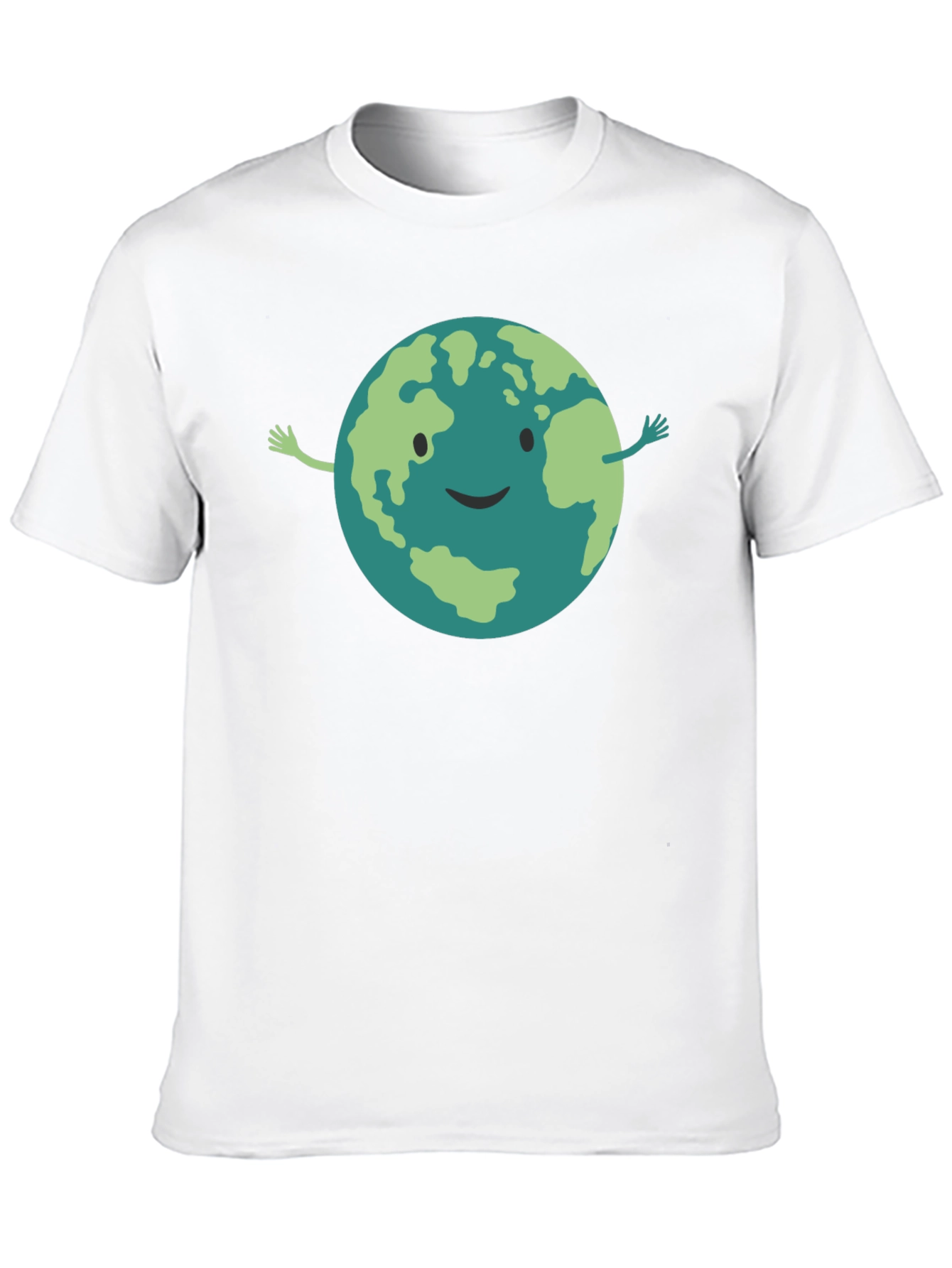 Smiling Earth Graphic Black T-Shirt