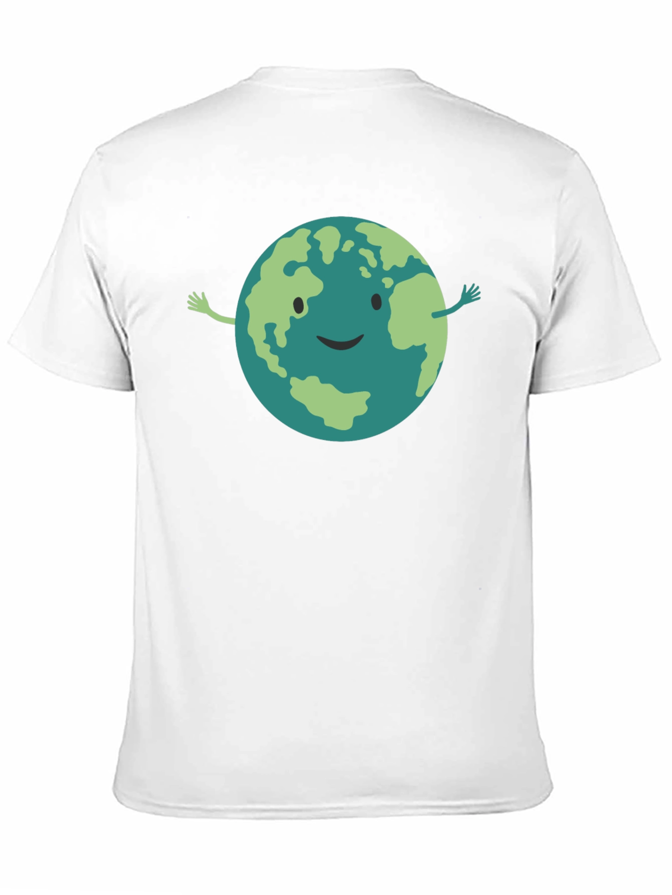 Smiling Earth Graphic Black T-Shirt