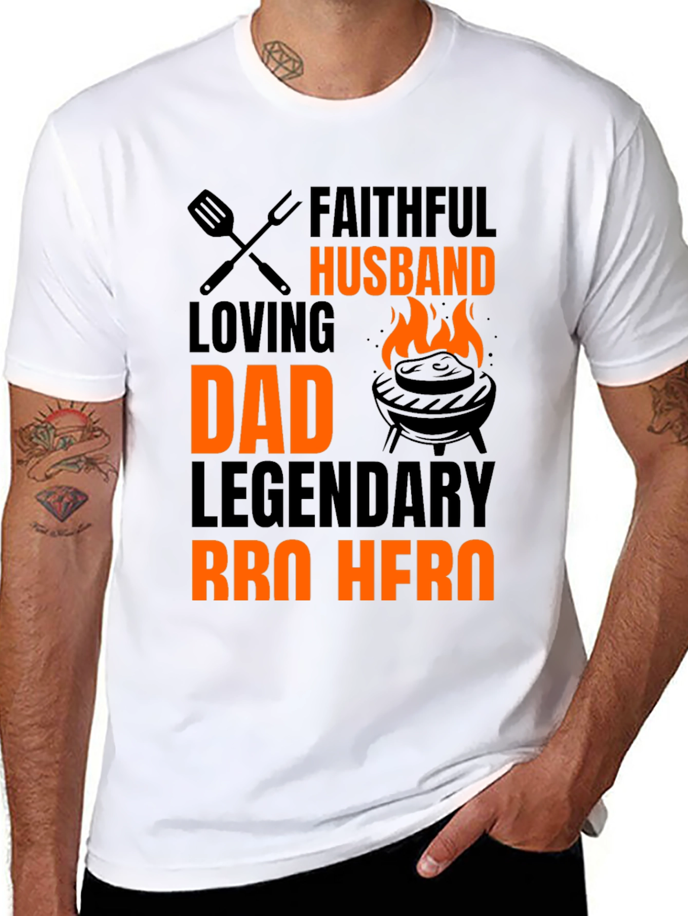 Faithful Husband BBQ Hero T-Shirt